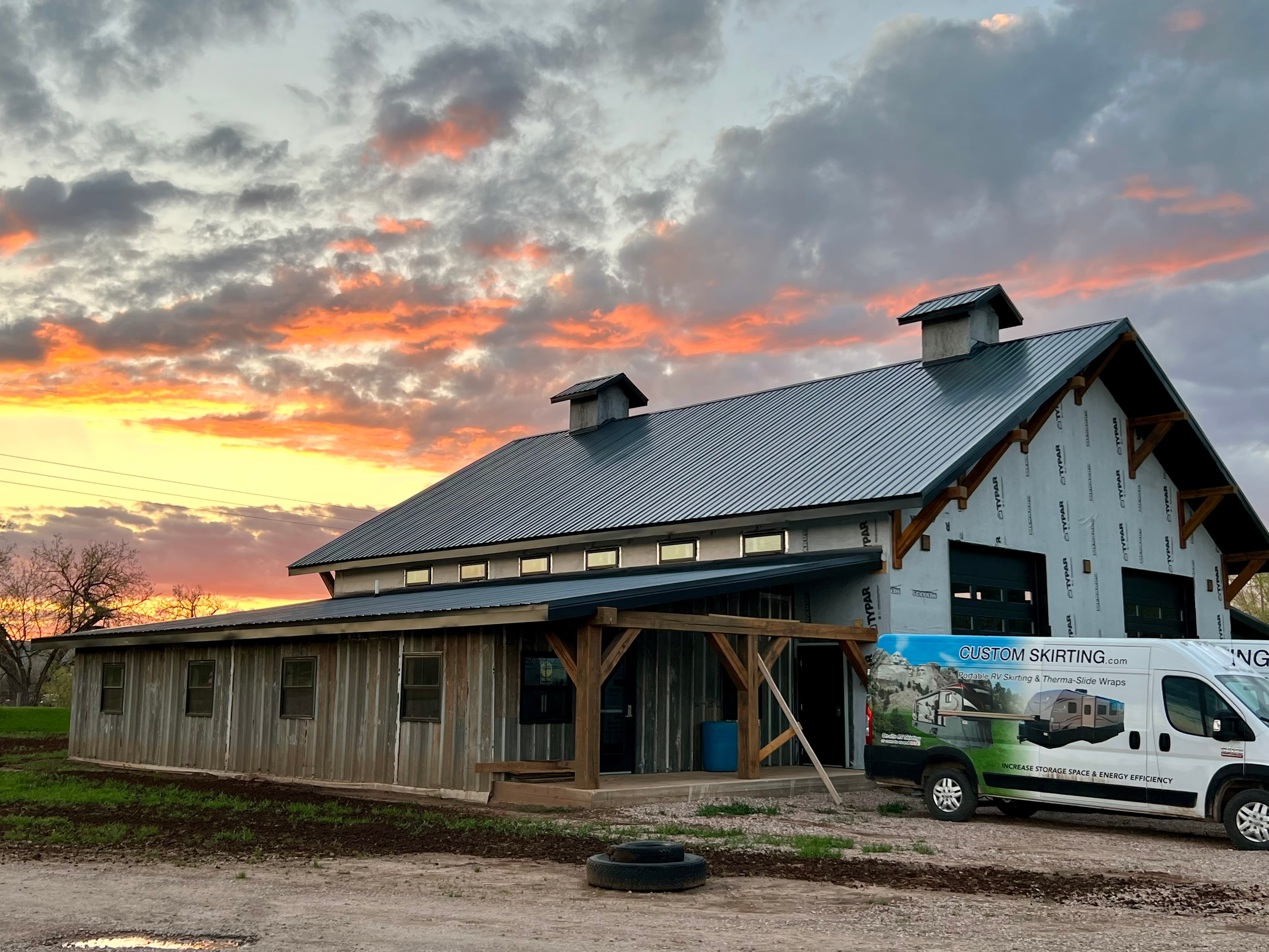New Office and Shop for Black Hawk Creek RV Park & Cabinbs and Custom RV Skirting