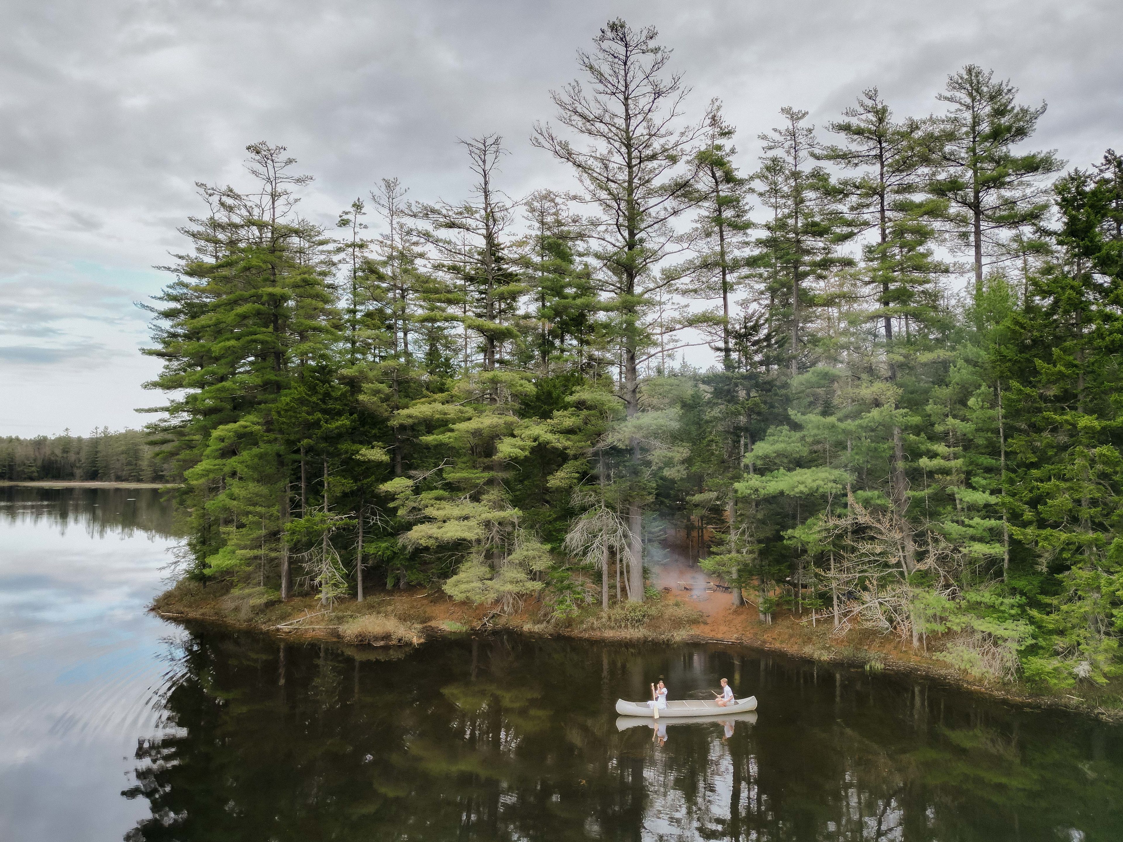 Out for a canoe ride on the lake