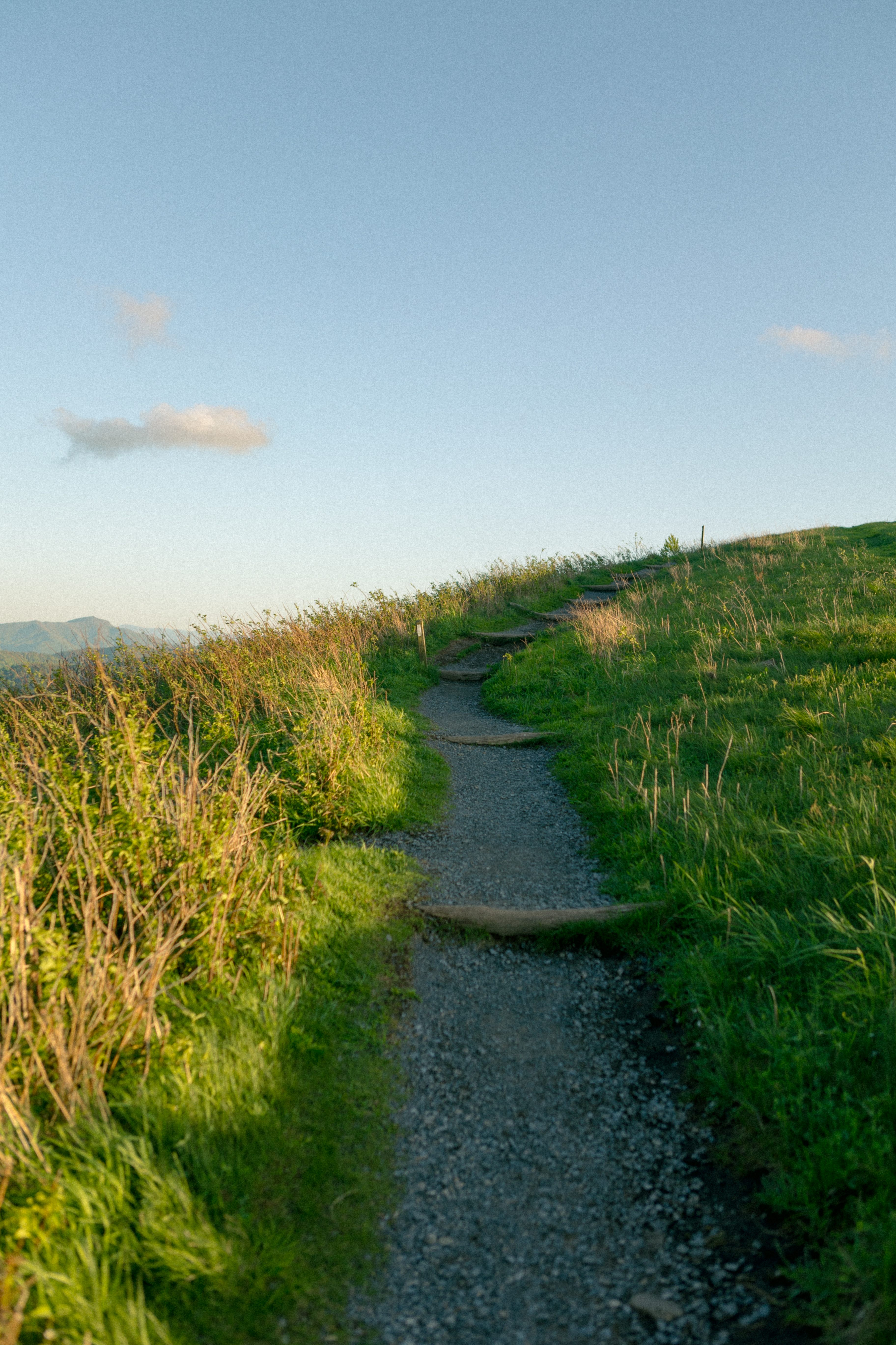hiking views at Max Patch