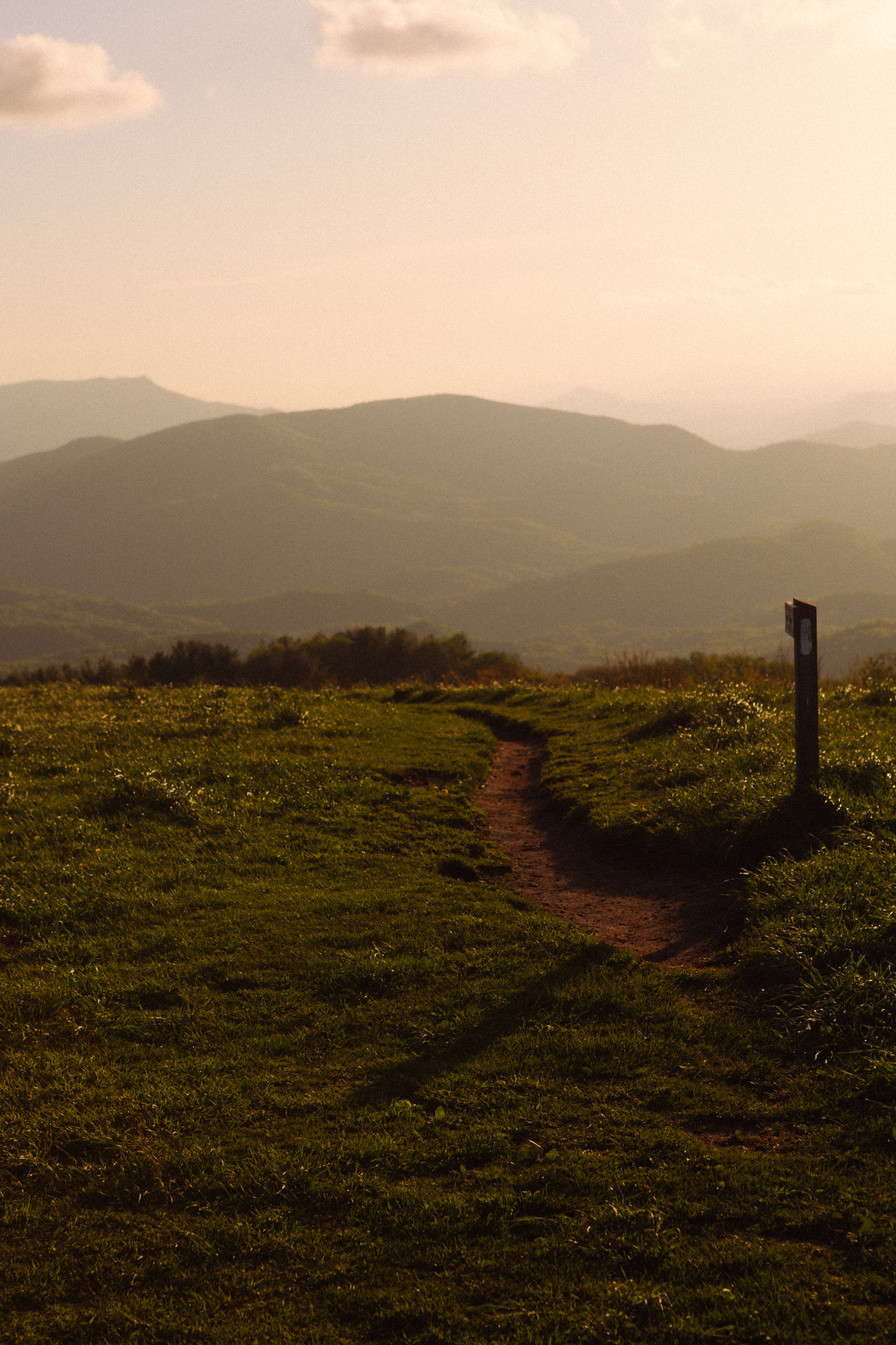 hiking views at Max Patch