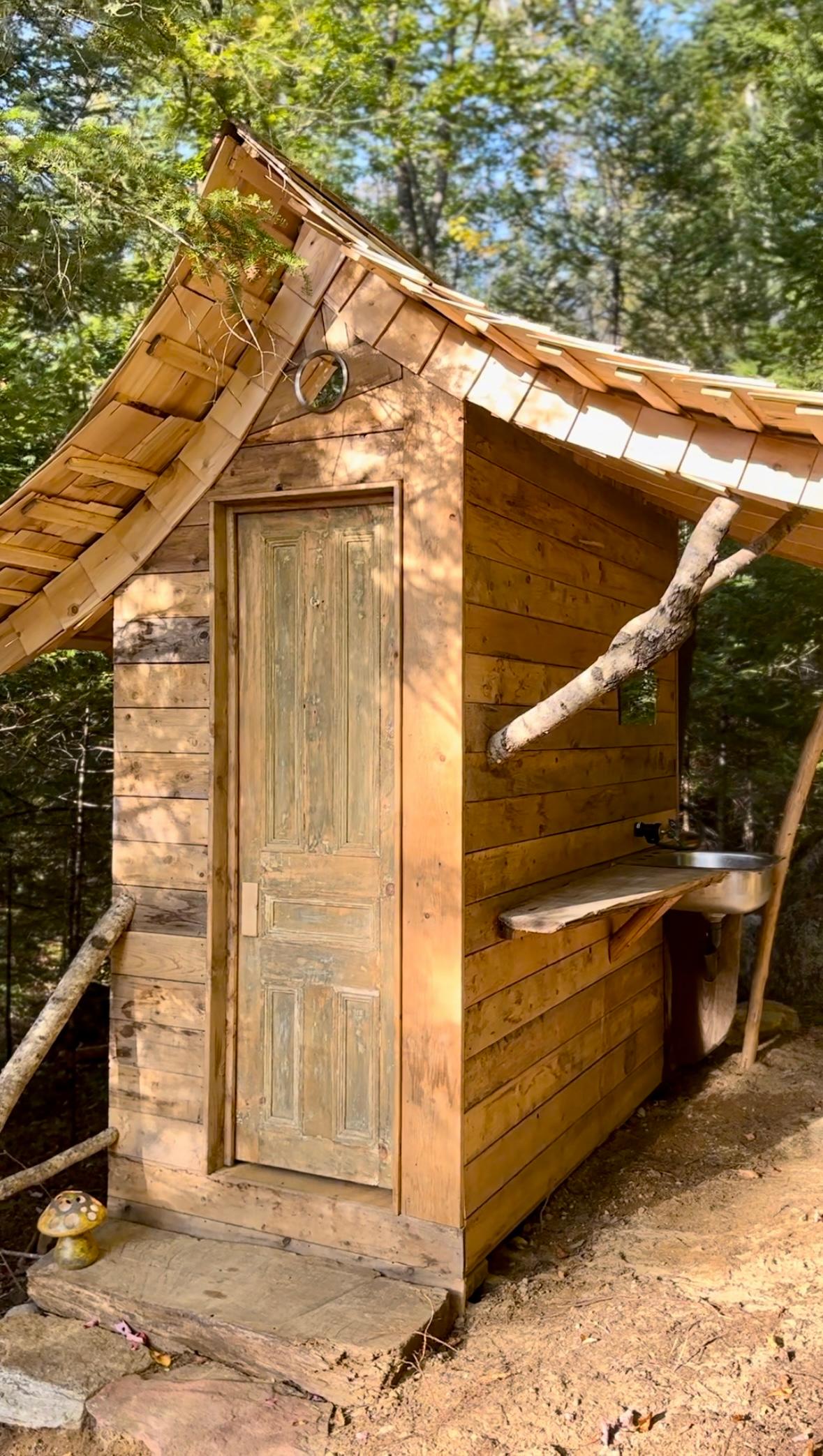 Bespoke Bathroom with a rainwater sink.