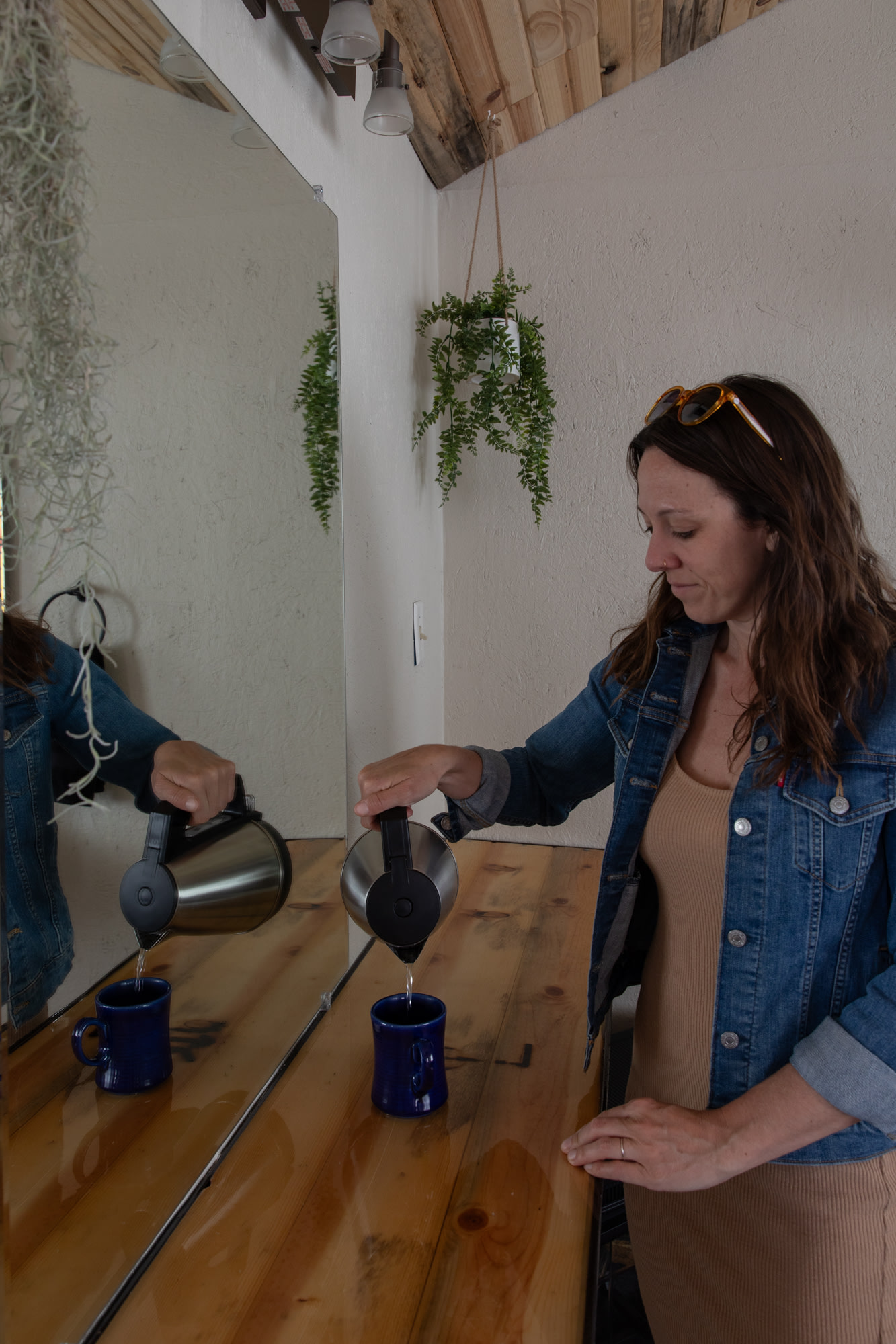 It was great having a kettle to make tea in the morning.