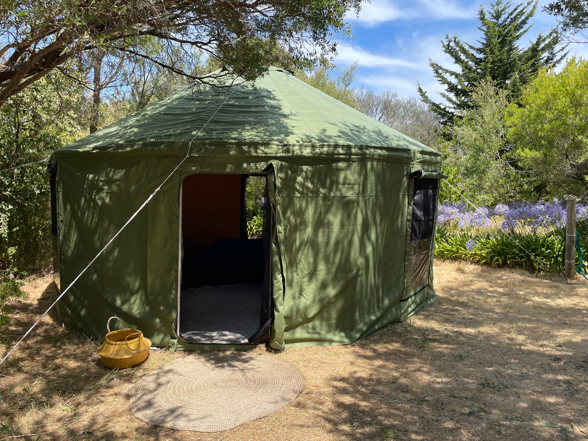 Entrance of the yurt!
