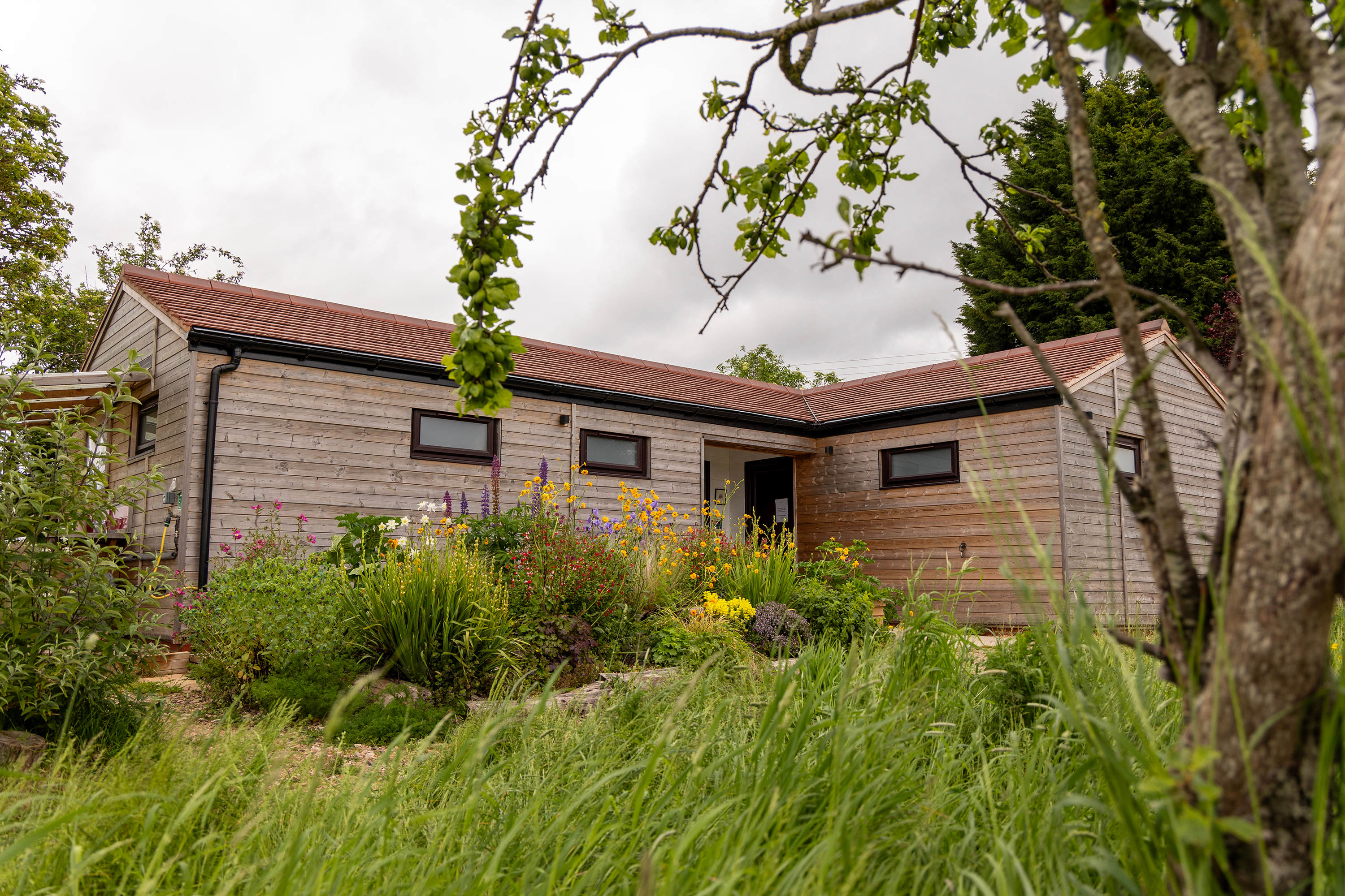 The toilet block is modern, clean, and welcoming