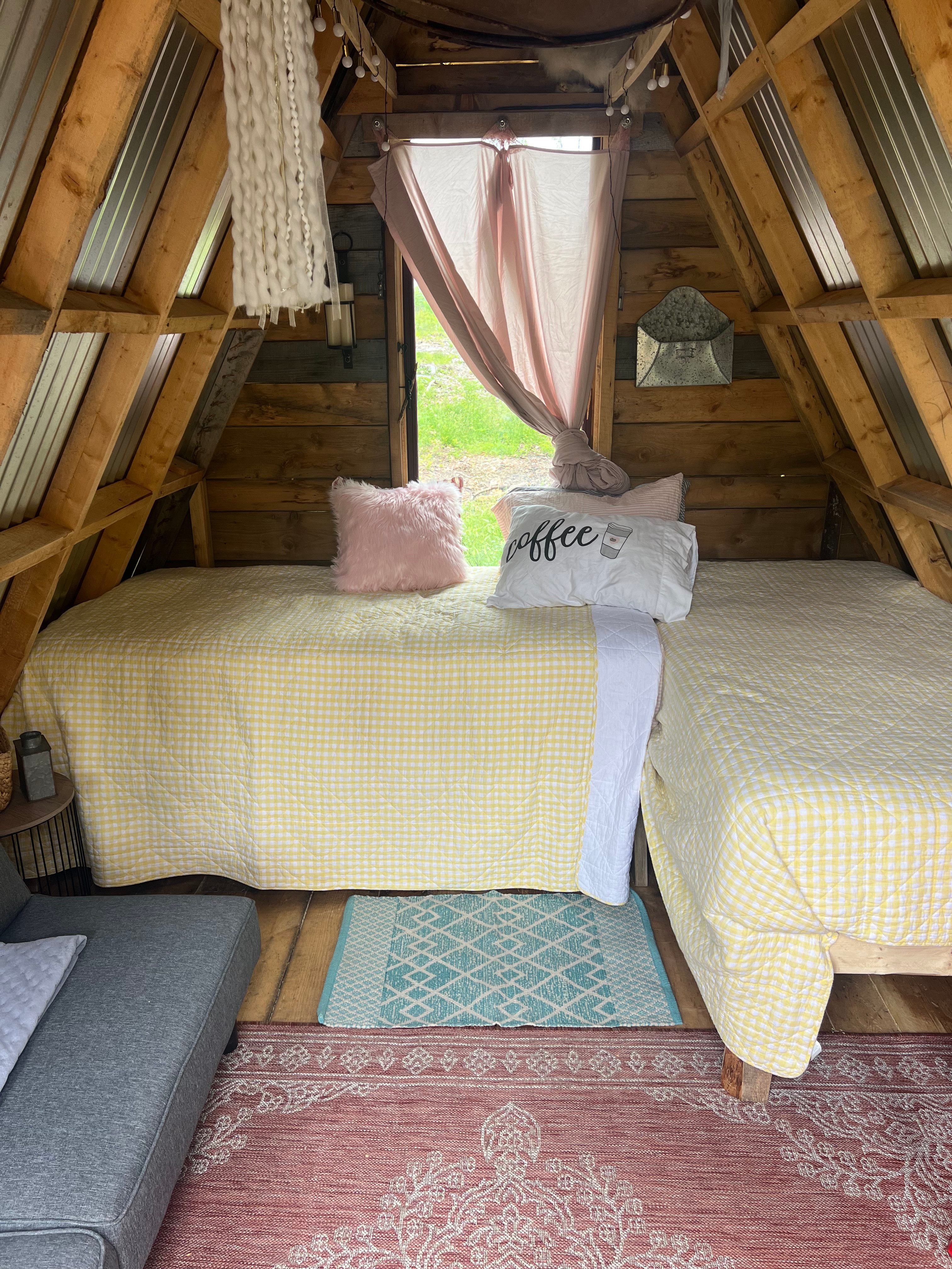  Cozy French A-frame Tiny Cottage