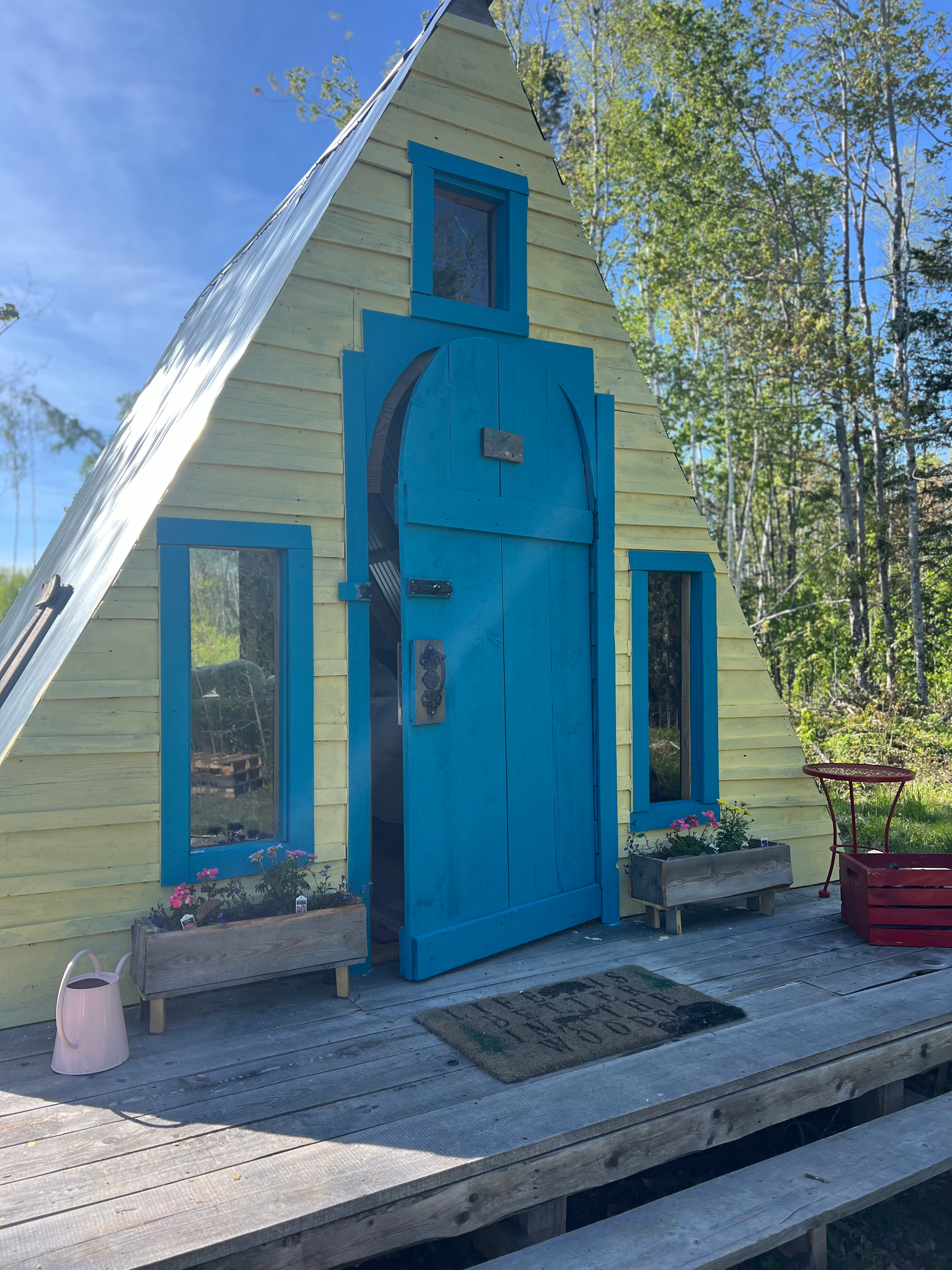  Cozy French A-frame Tiny Cottage