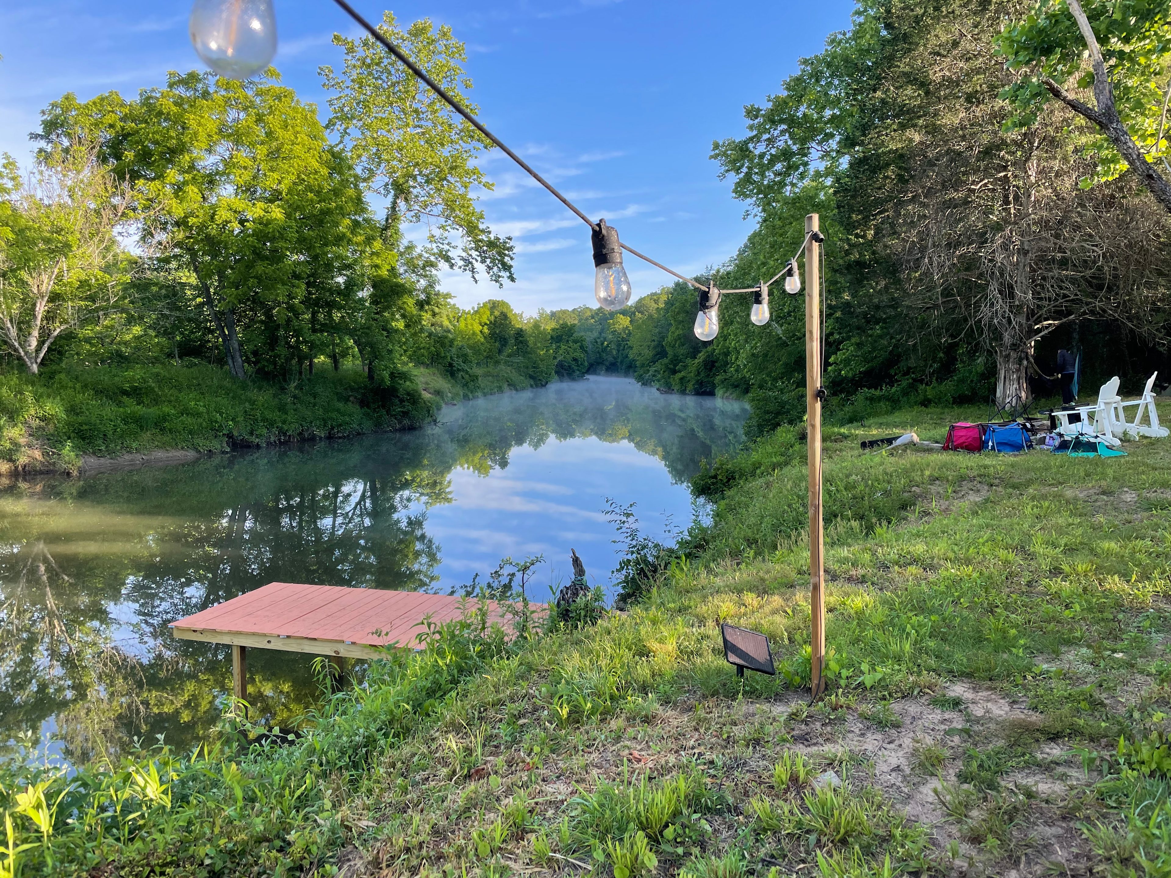 Riverside Camping with Donkeys