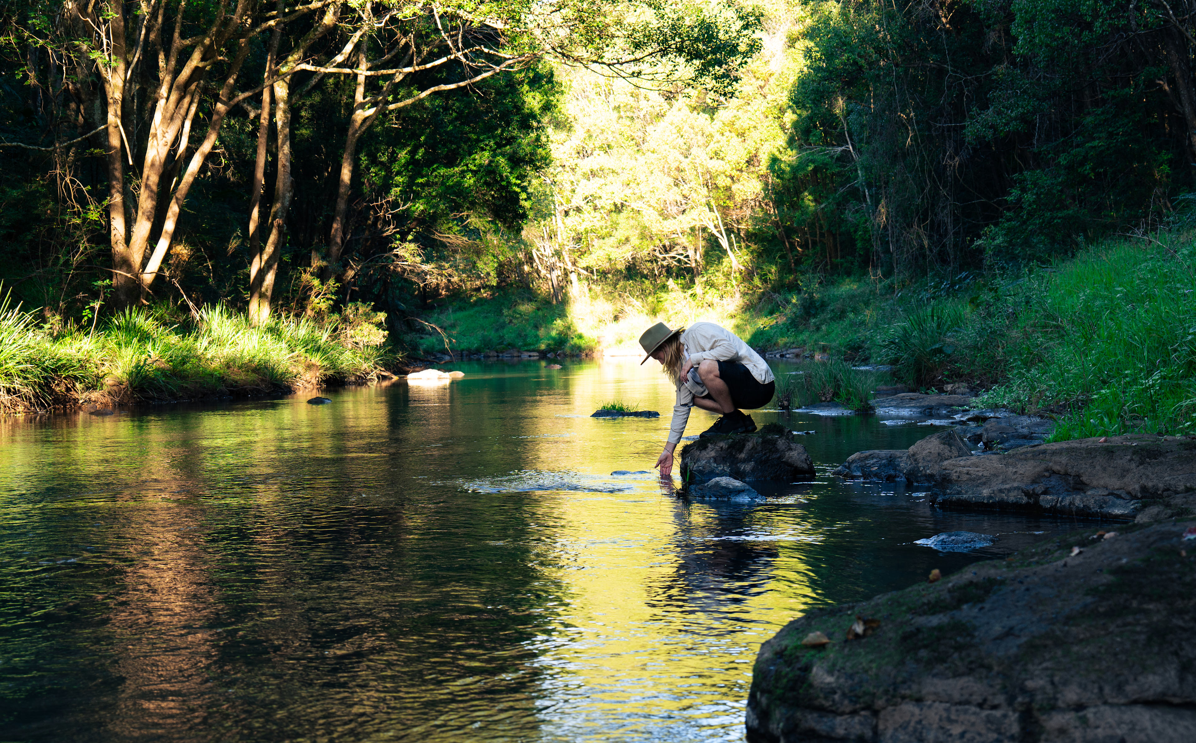 Testing the cool river