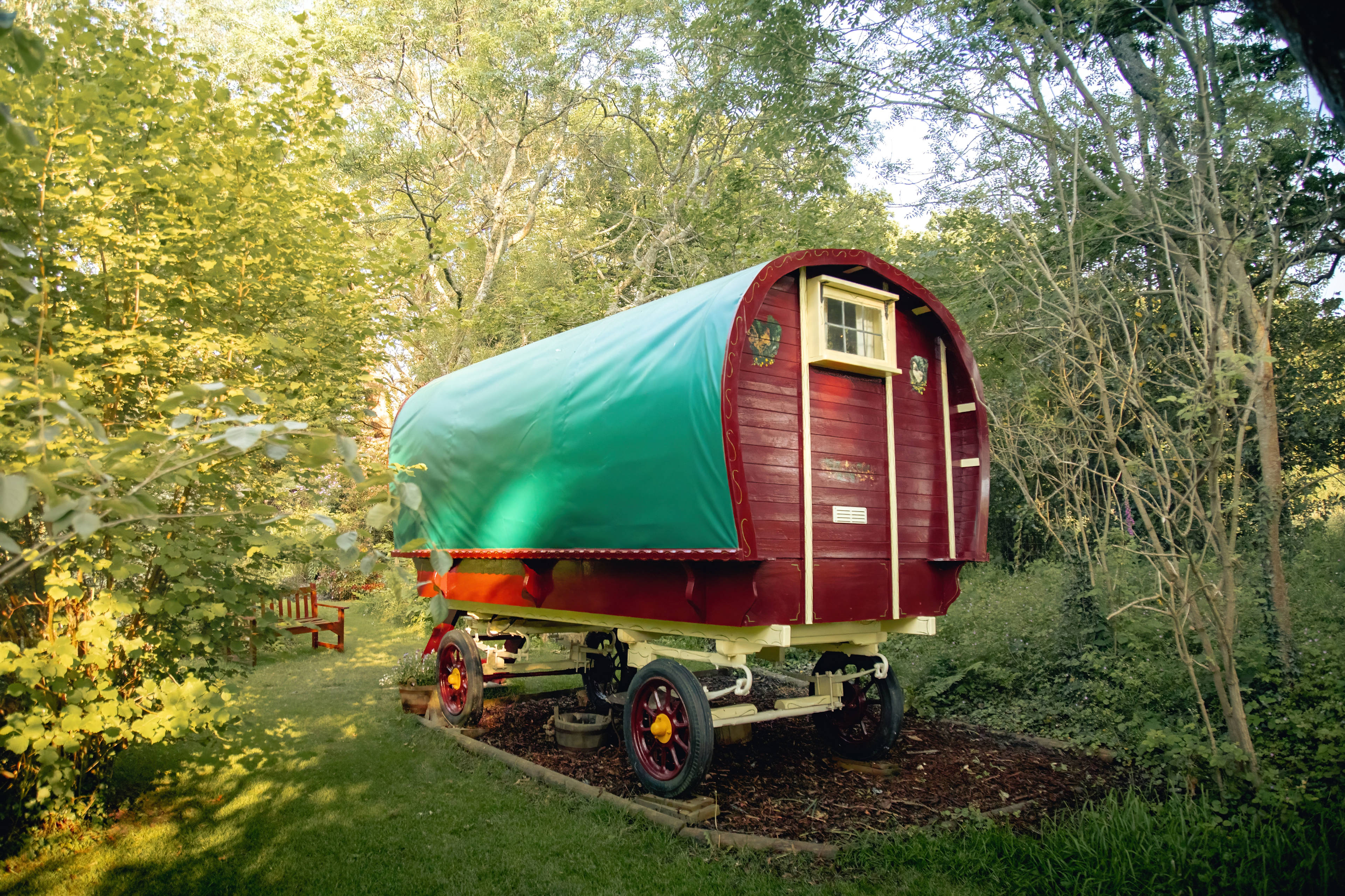With a low level heater, table lamp and double plug socket, fairy lights and tea lights, it’s very cosy.