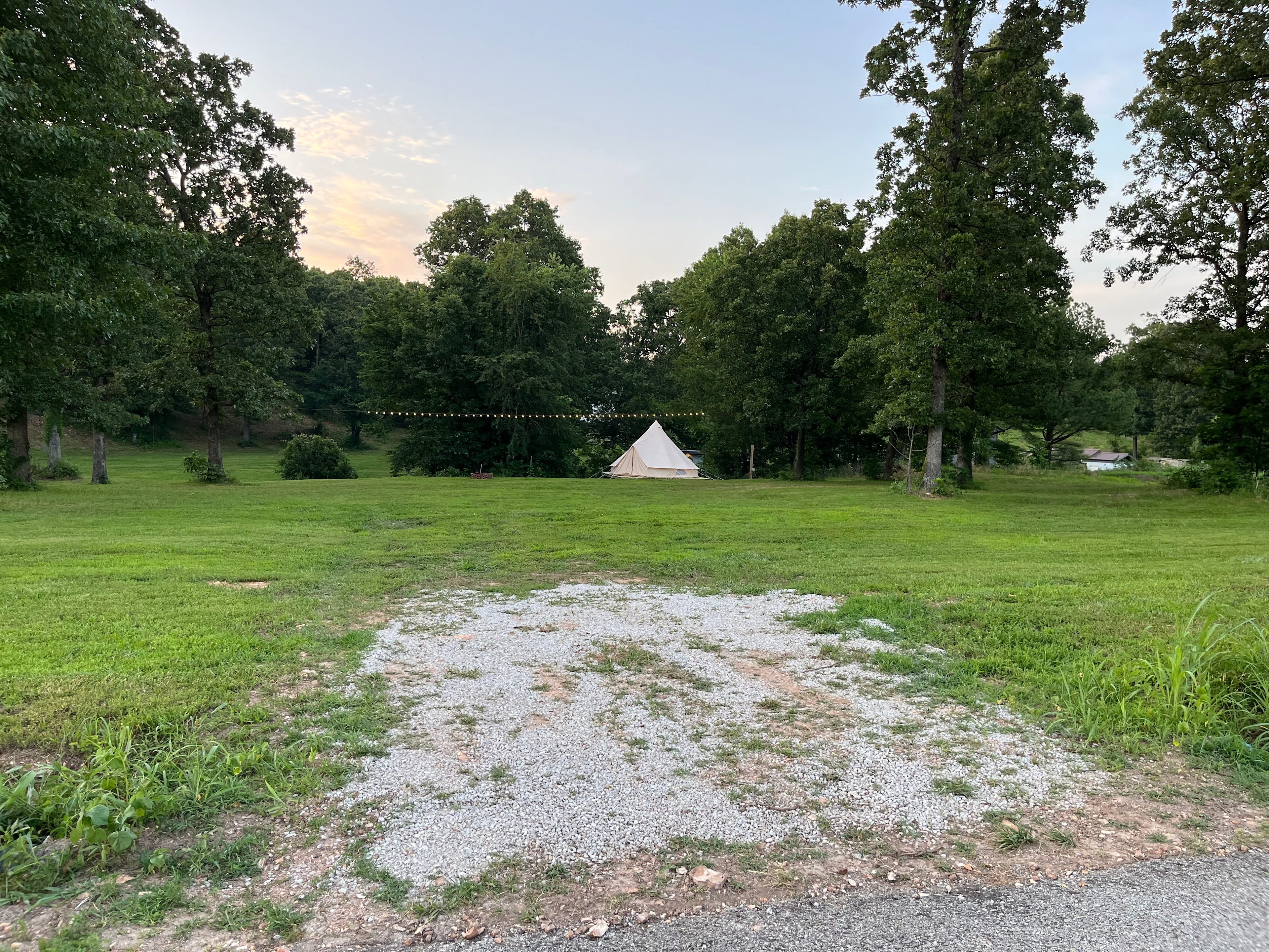 Lots of room to park and pitch a couple more tents for extra guests, remember to ask first though.