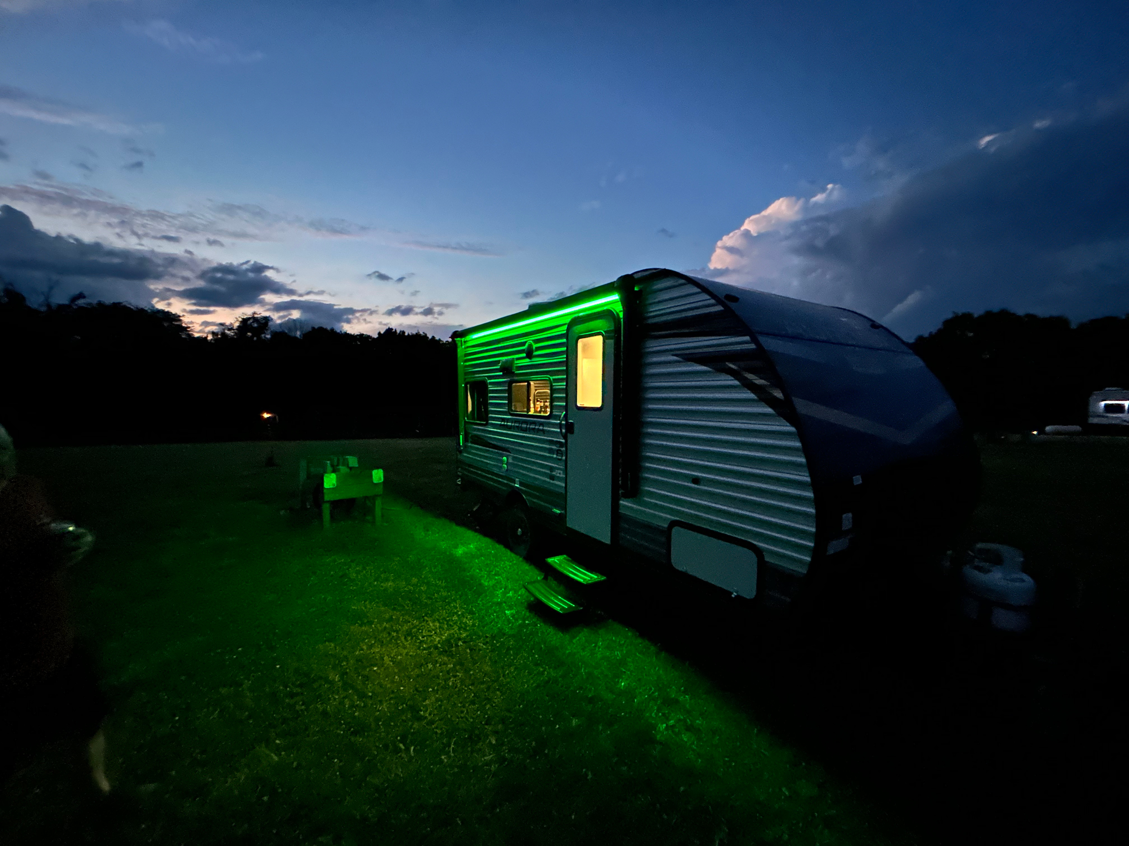 Beautiful evening to a rather hot day. The night sky was breathtaking. 