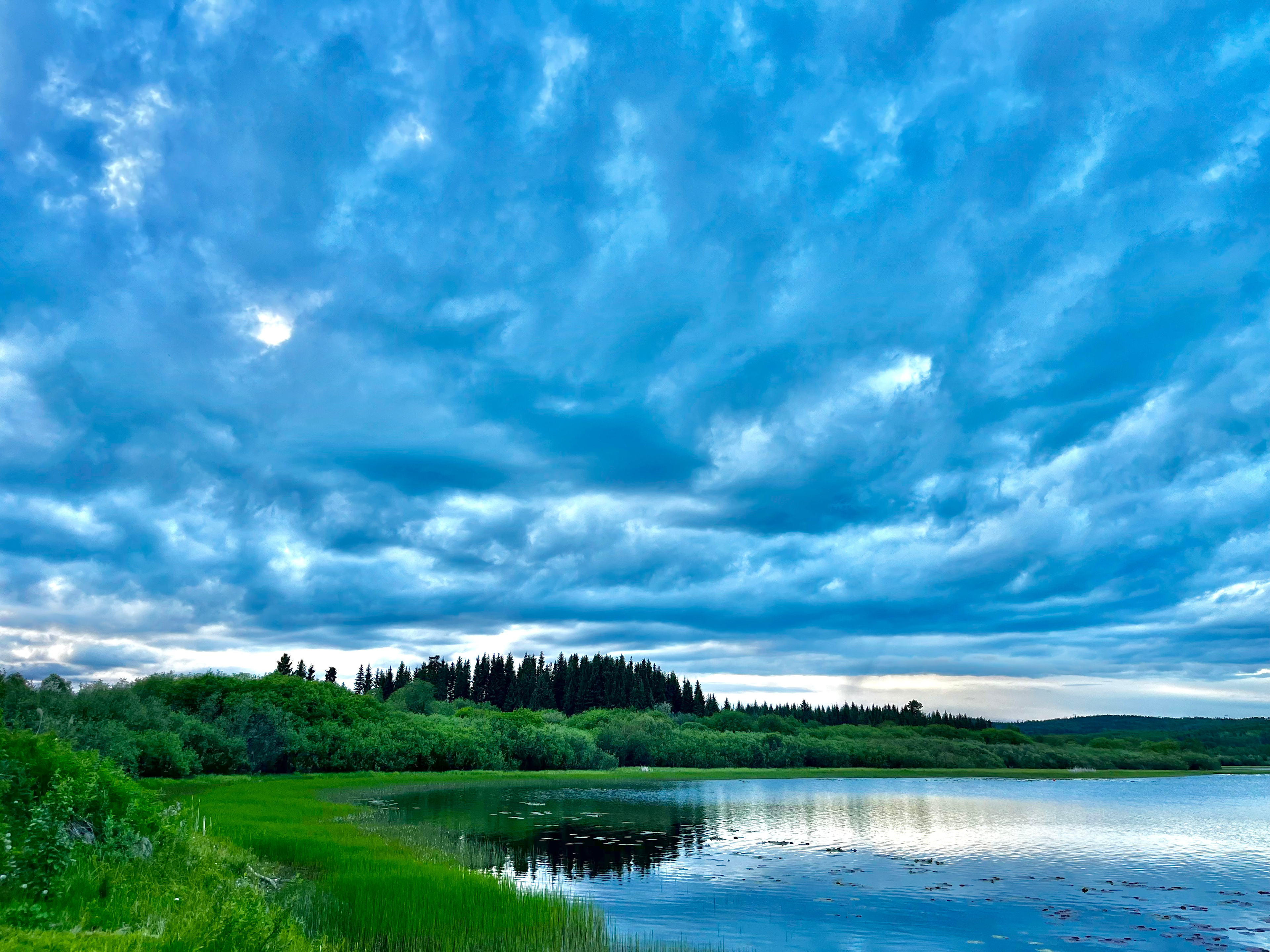 View from lower level tent site.