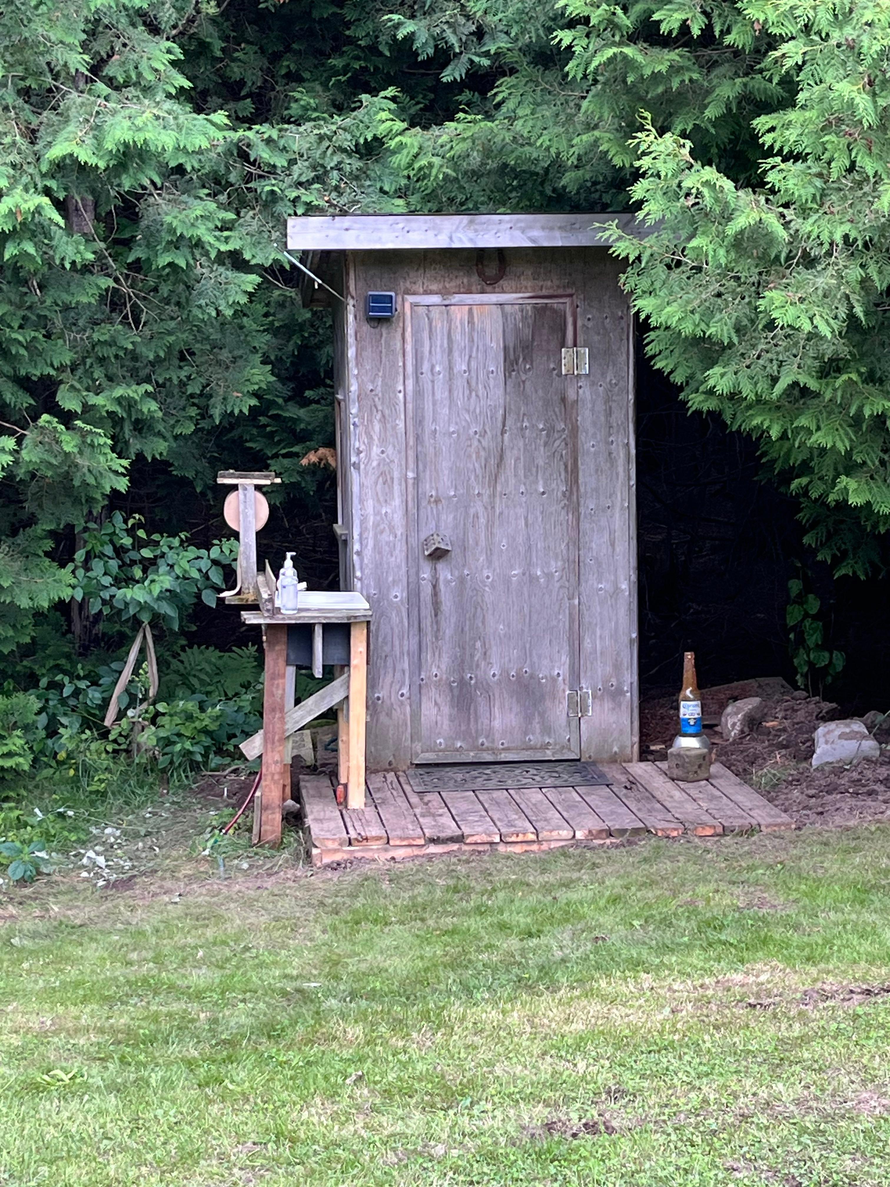 The loo where you can leave a msg and  the sink…