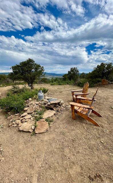 Propane fire pit to use. We supply propane. Have a fire anytime