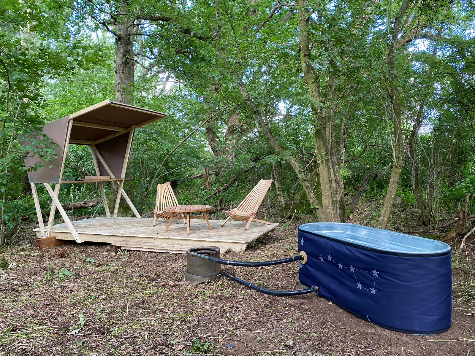Strawberry Lane Tree Tent campsite