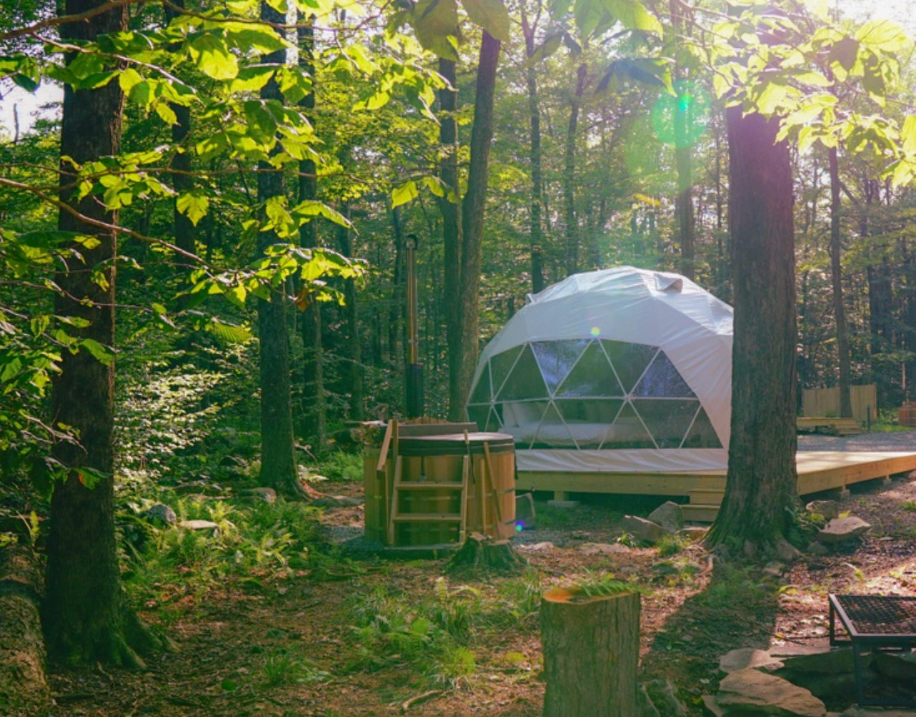 Modern Pocono Mountain Glamping