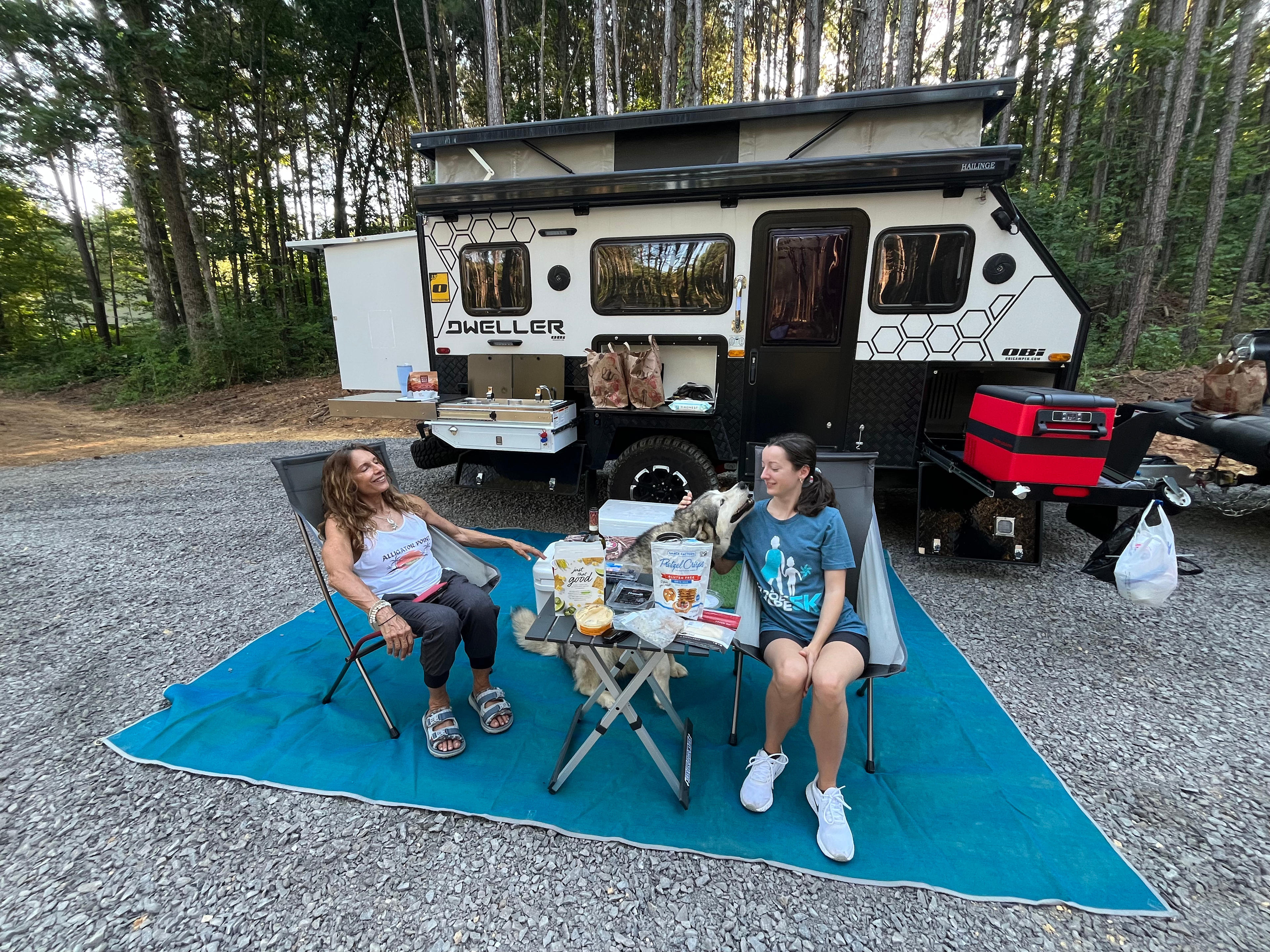 Camping in the woods in Ocoee