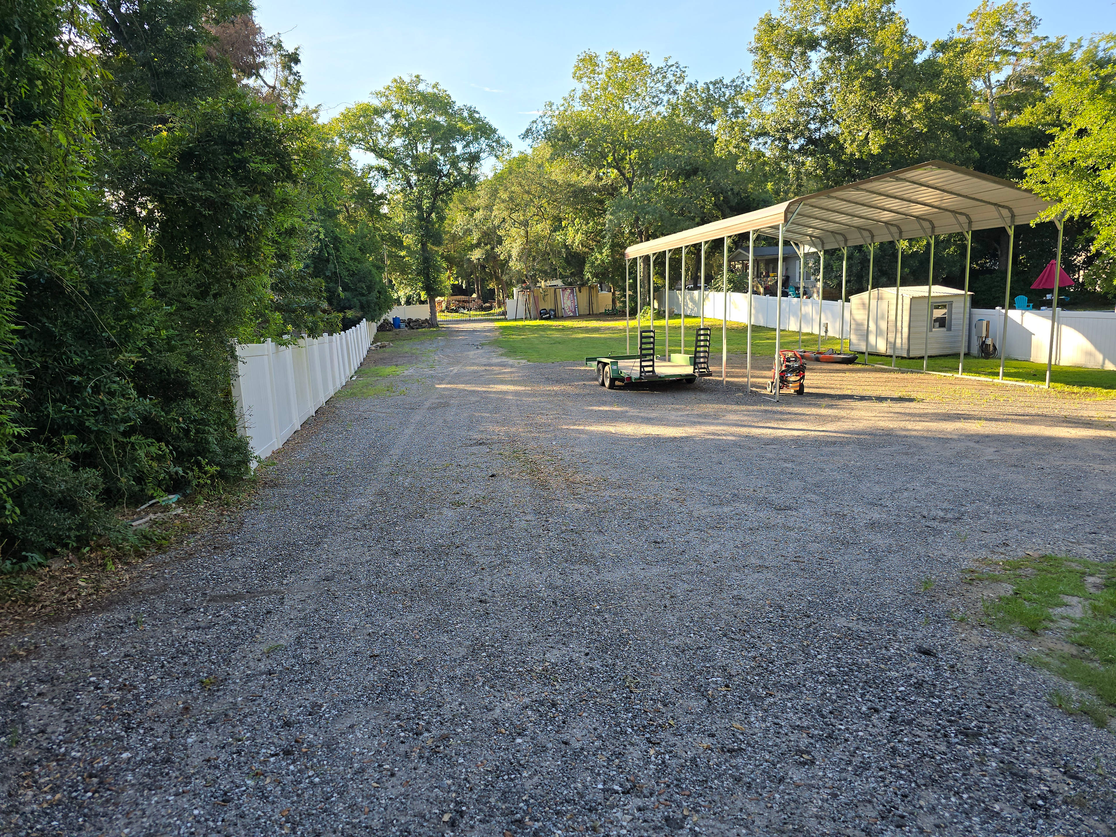 Quiet bay access camping