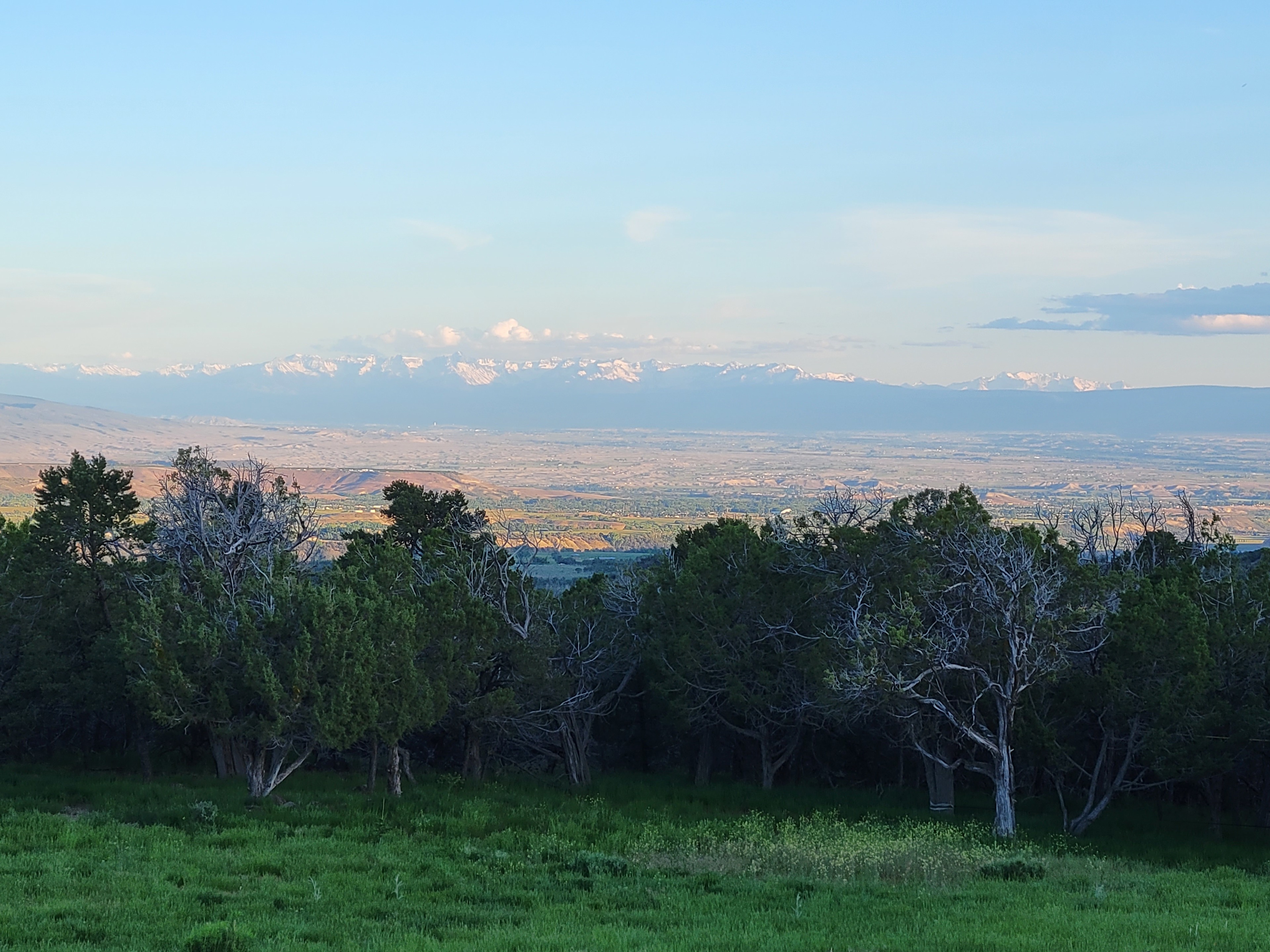 the San Juan mountains showing off their snow capped peaks