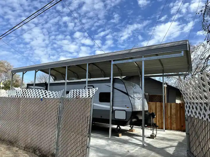 Cozy Retreat on Wheels: Charming RV Trailer
