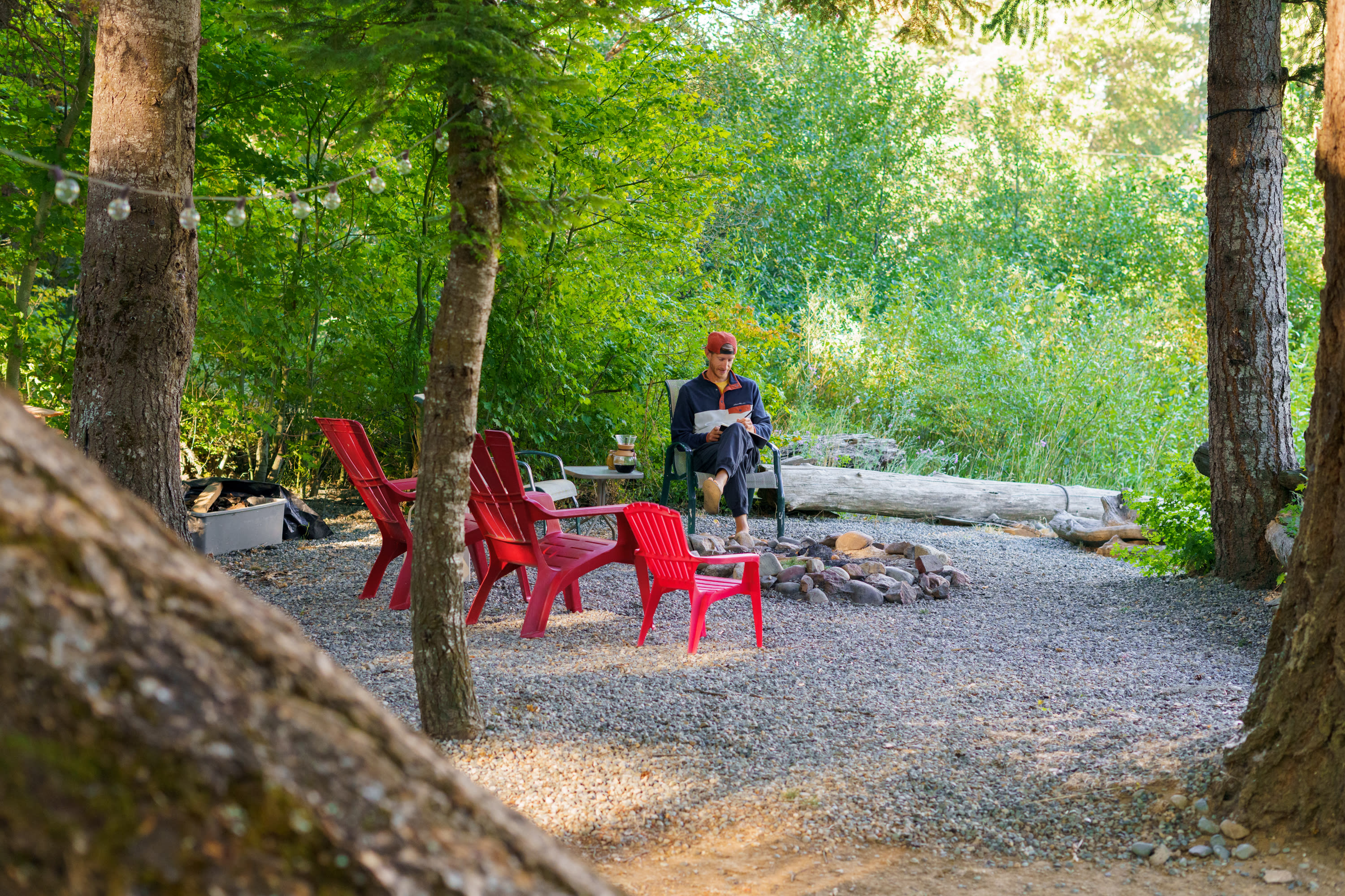 Every aspect of the campsite is spacious and inviting.