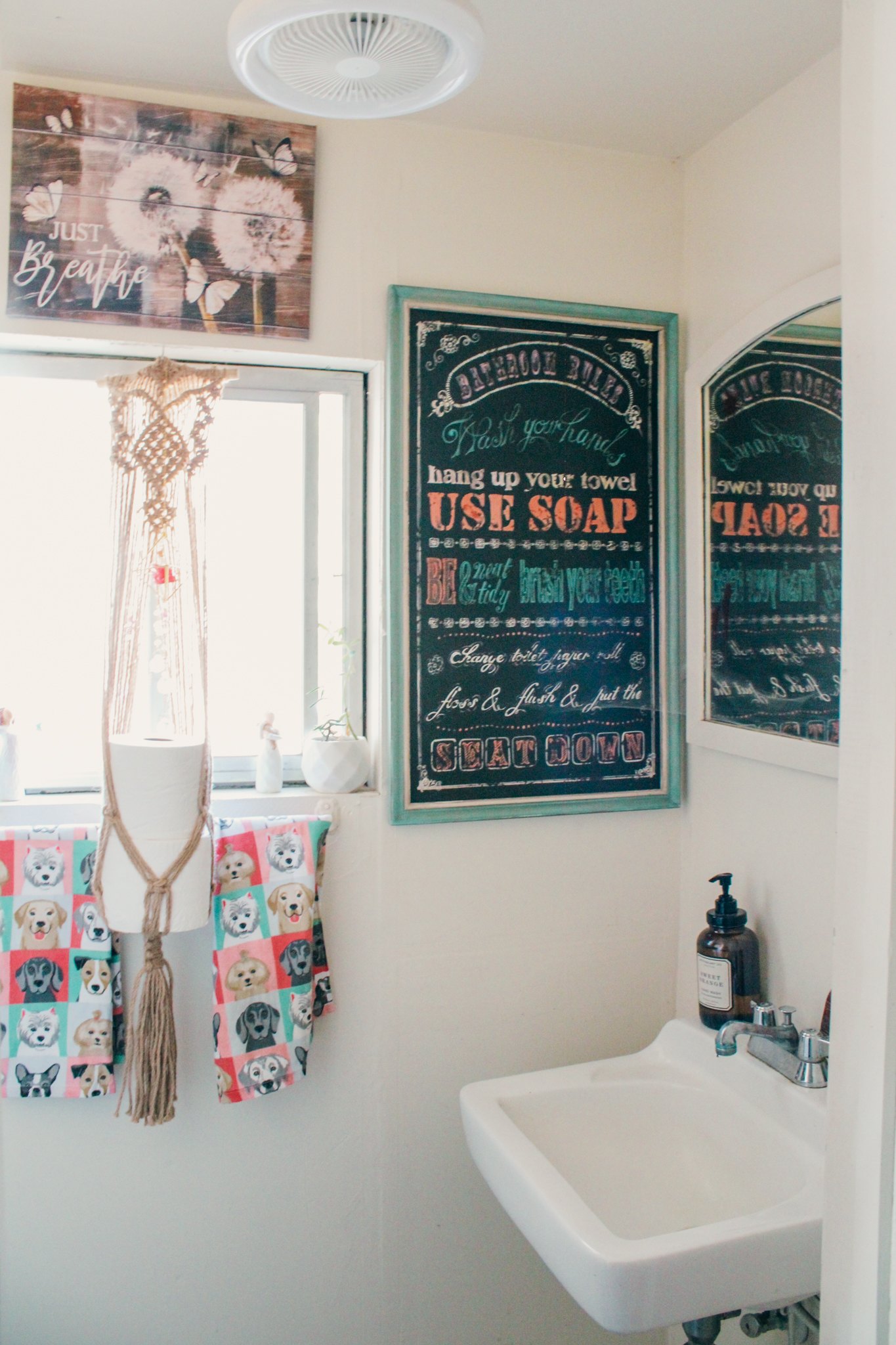 Bathroom available with toilet + sink