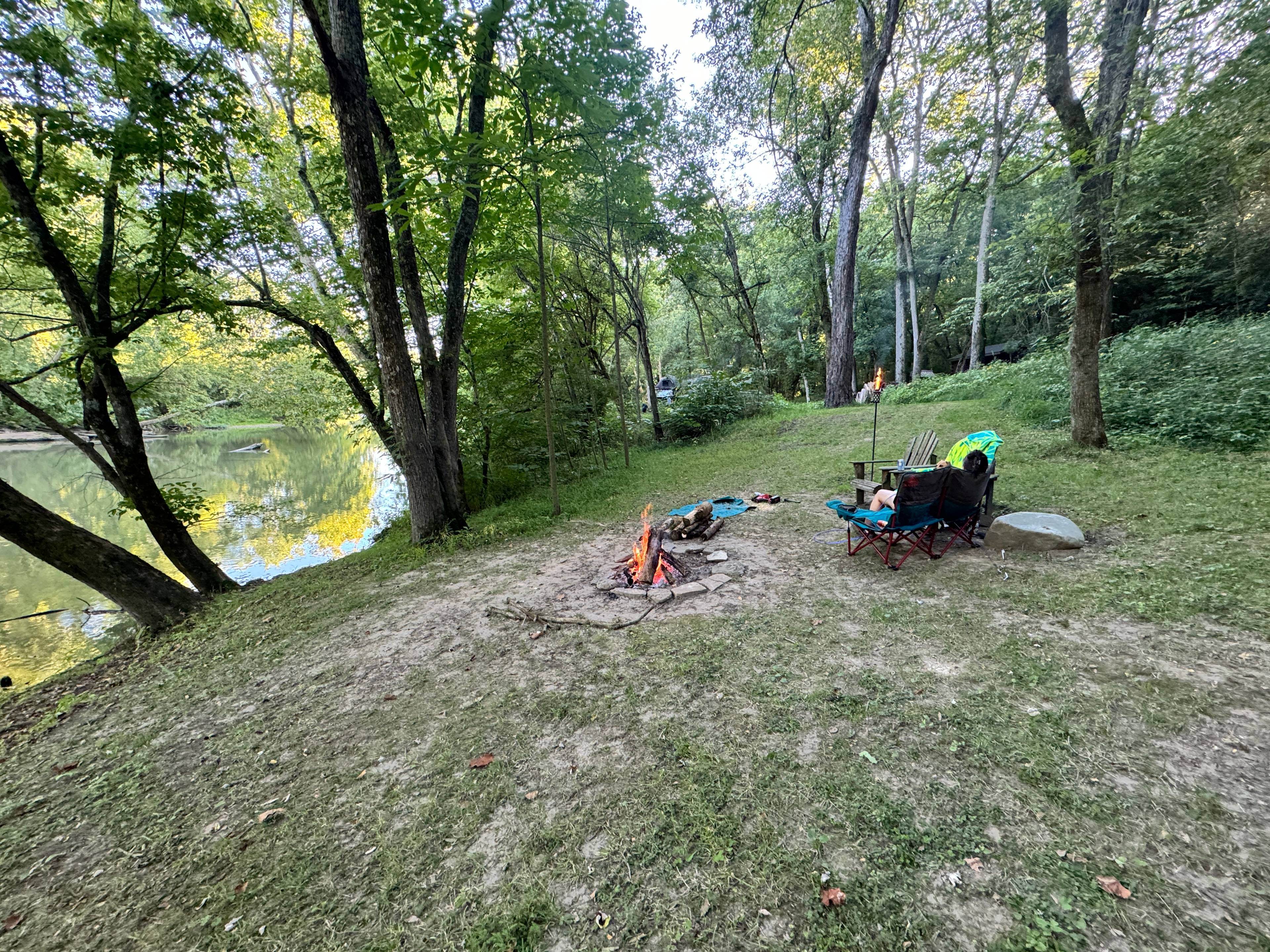 Cabin and Tent Camping On The River