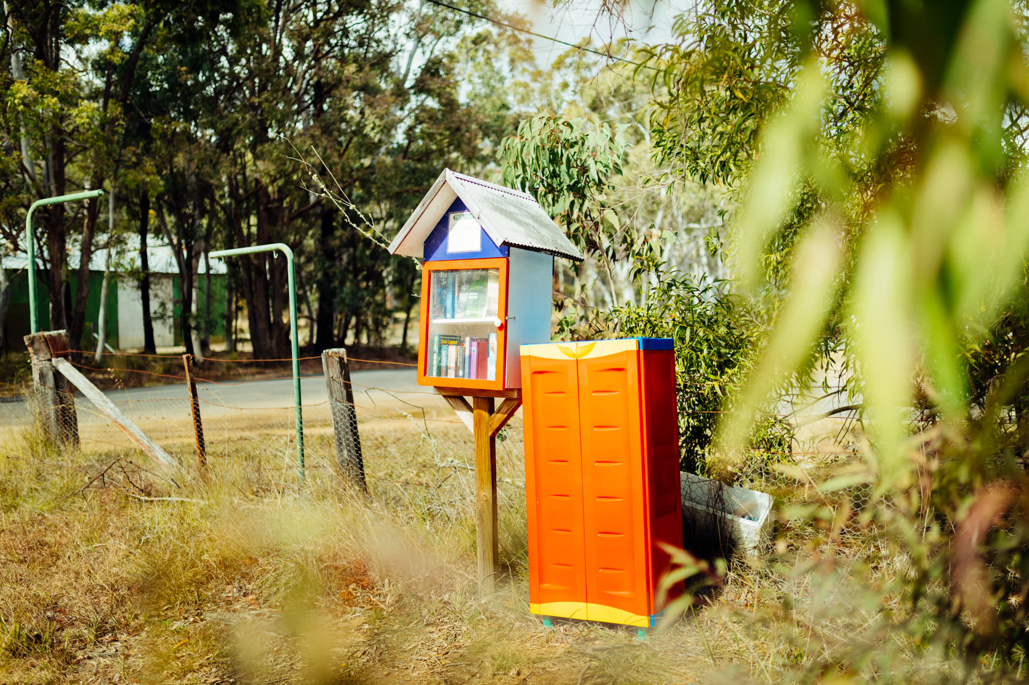 mini library on the way to the campsite