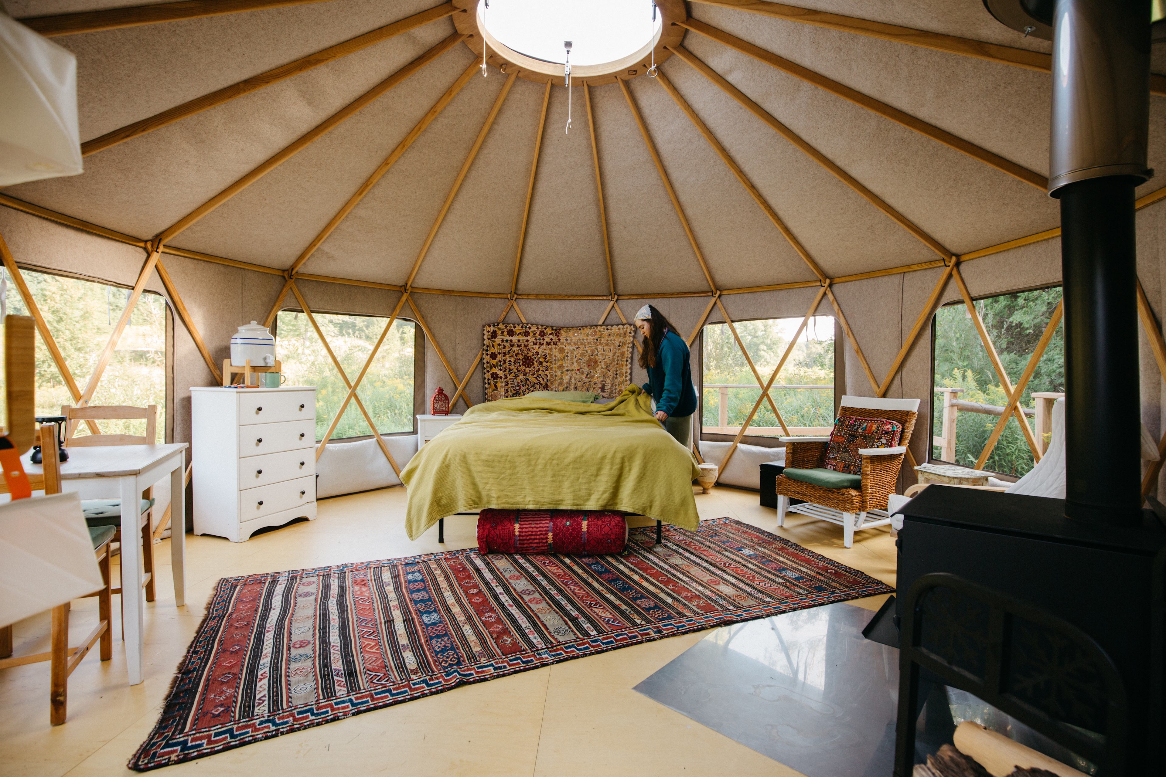 Magical yurt site