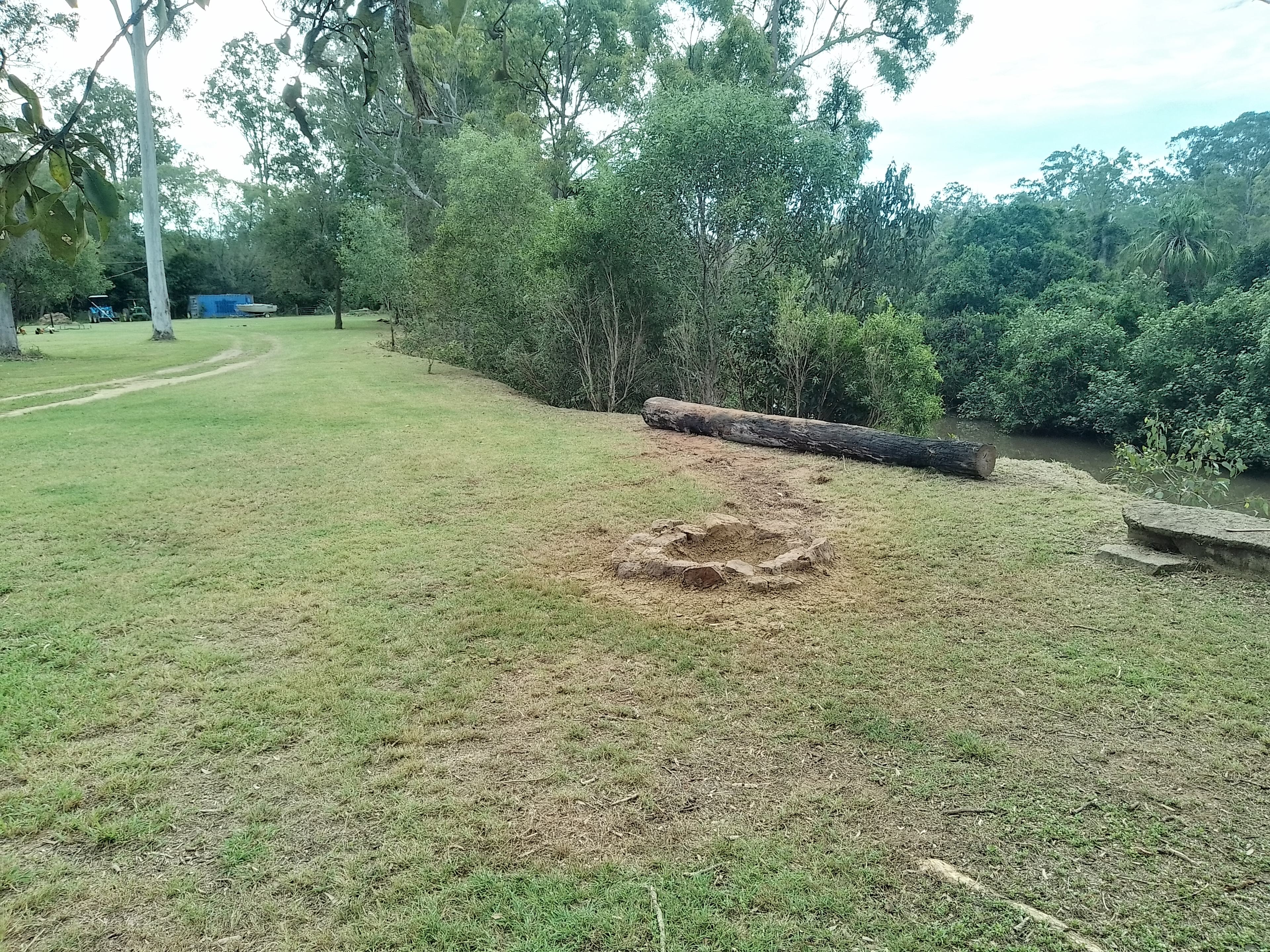 North West view of camp site
