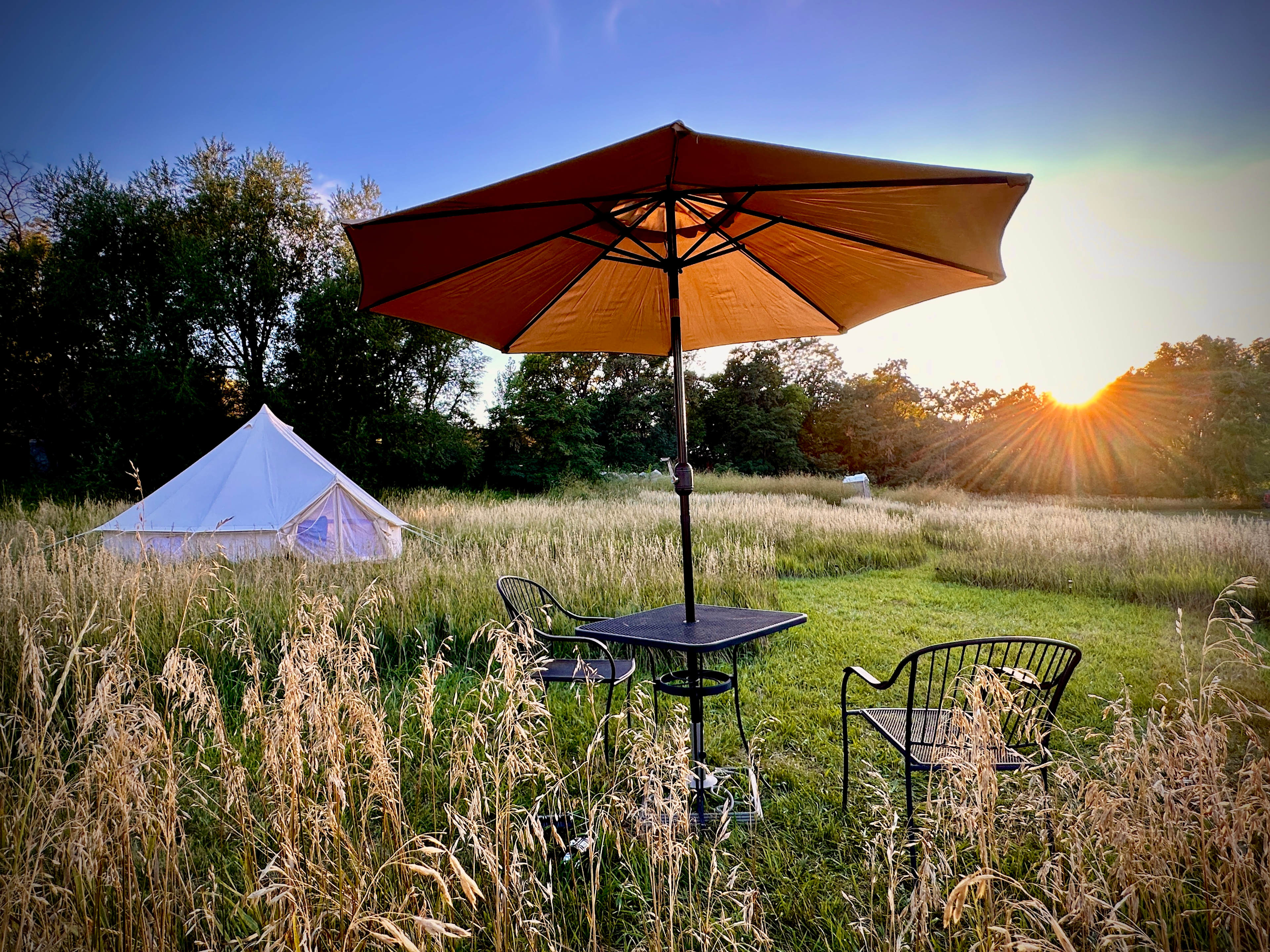 Journey Tent at Sunset