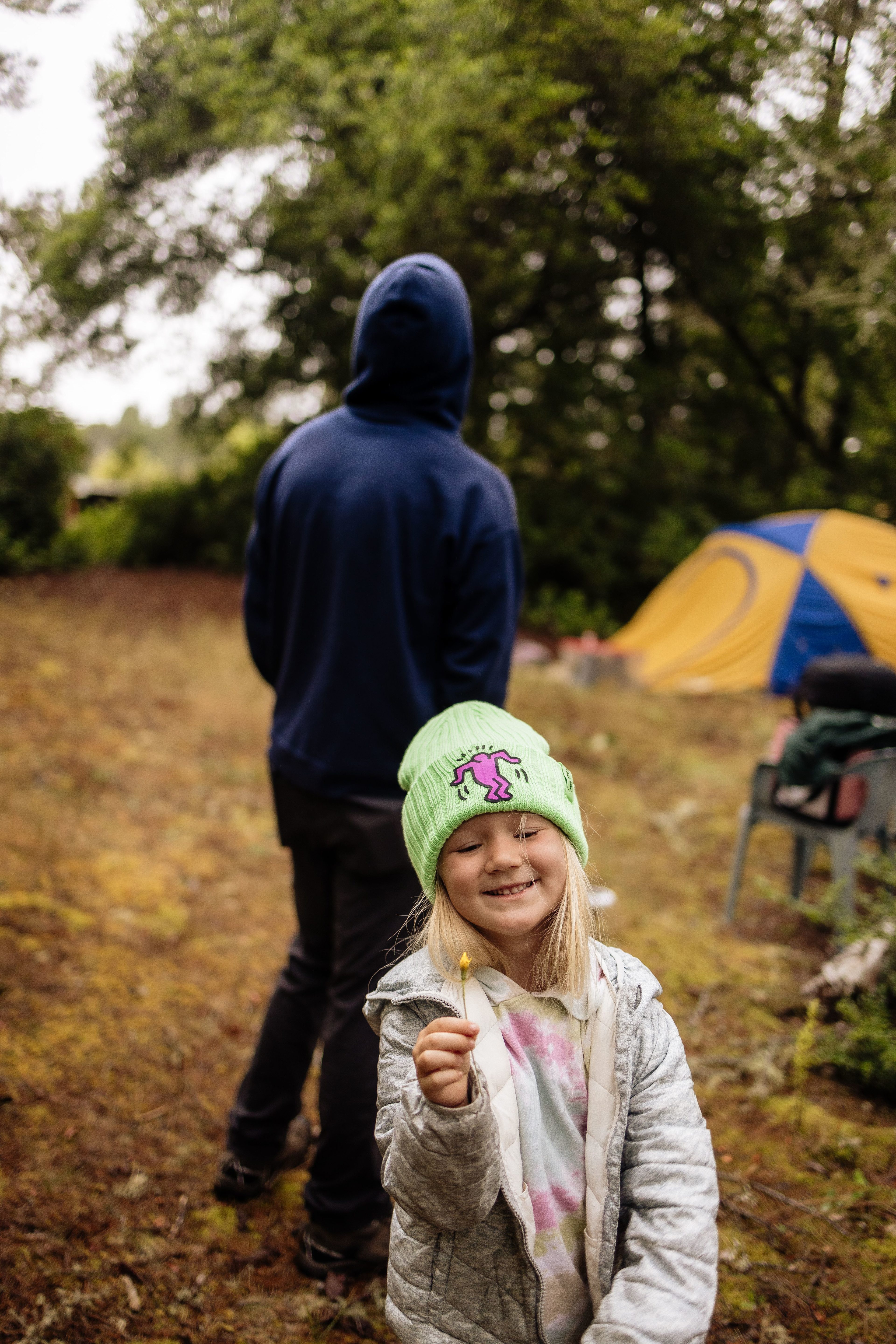 Having fun at the campsite! 