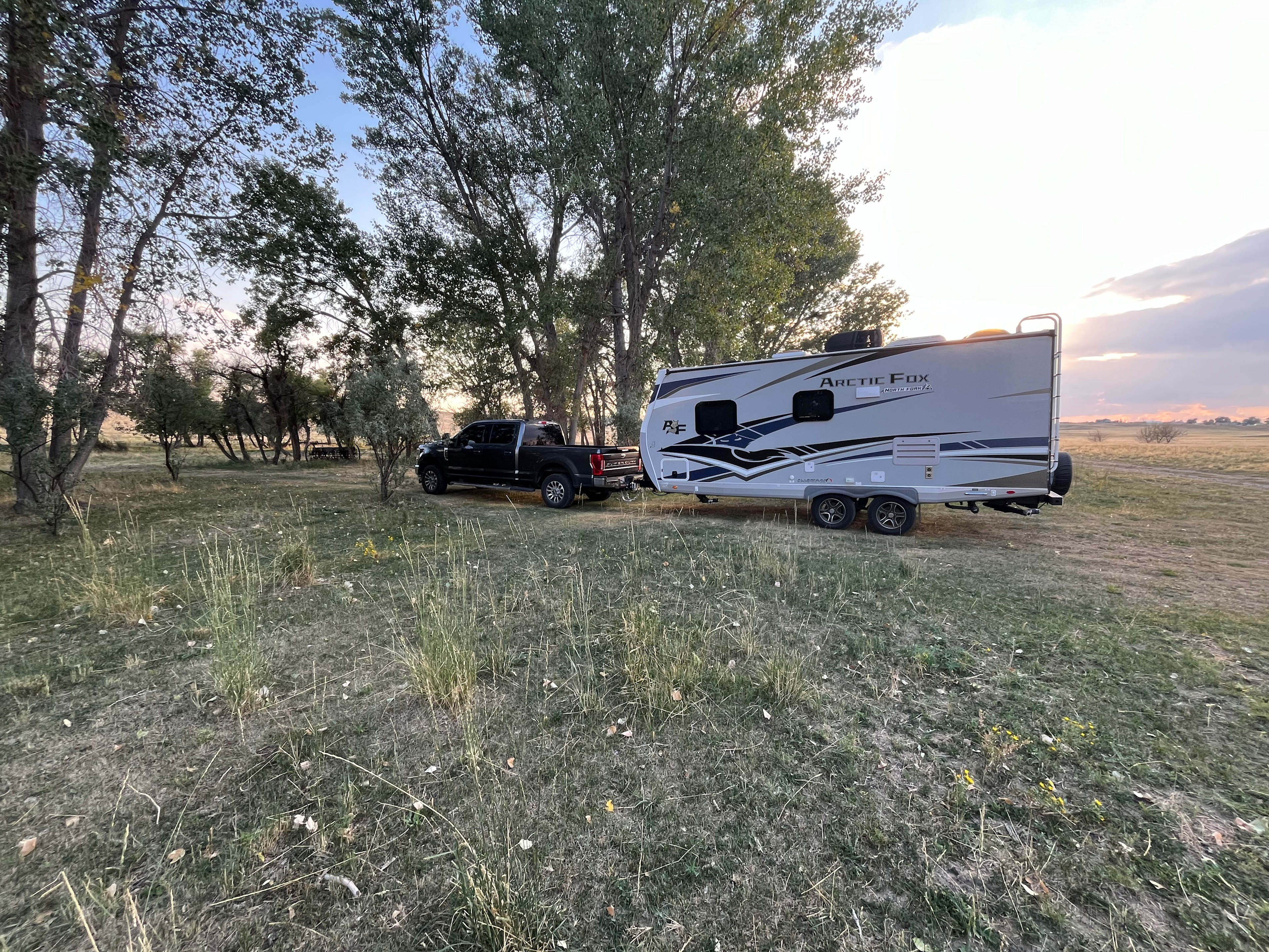 Trees, Lake view, Rock buttes!