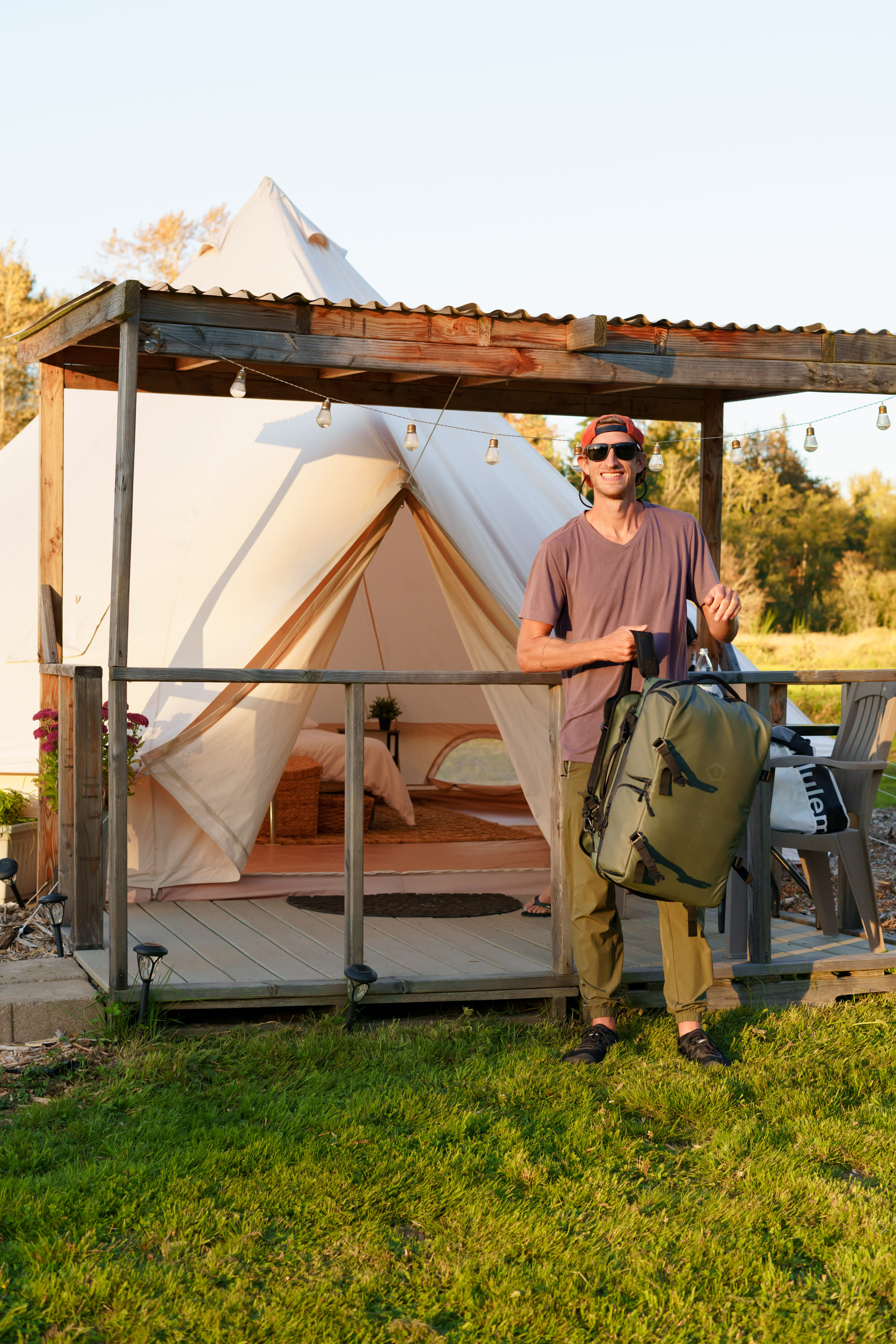 Was the easiest campsite to experience, all we needed was our suitcase!