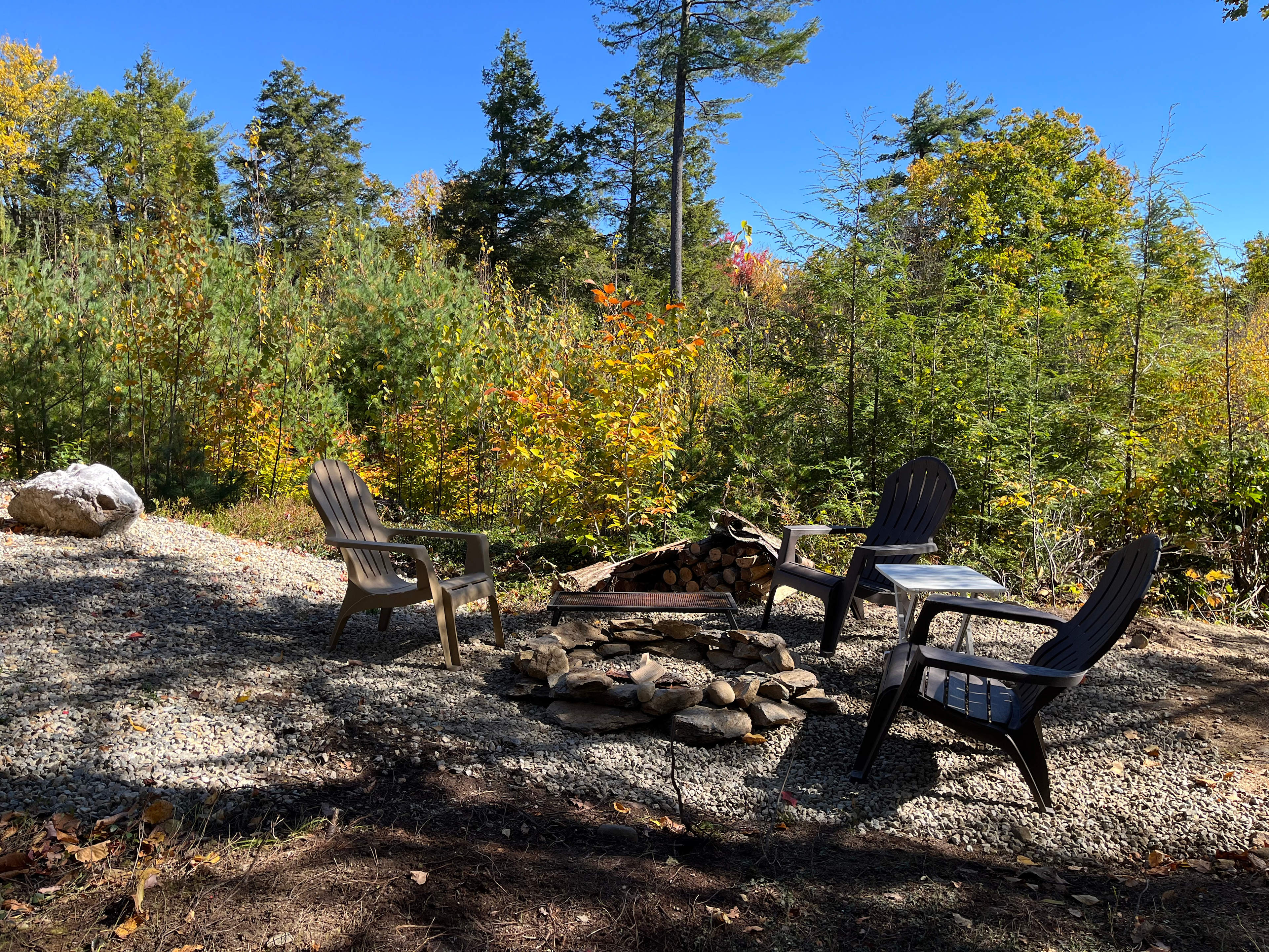 The fire pit.  There is a grate to put over the top where you can cook over the fire 