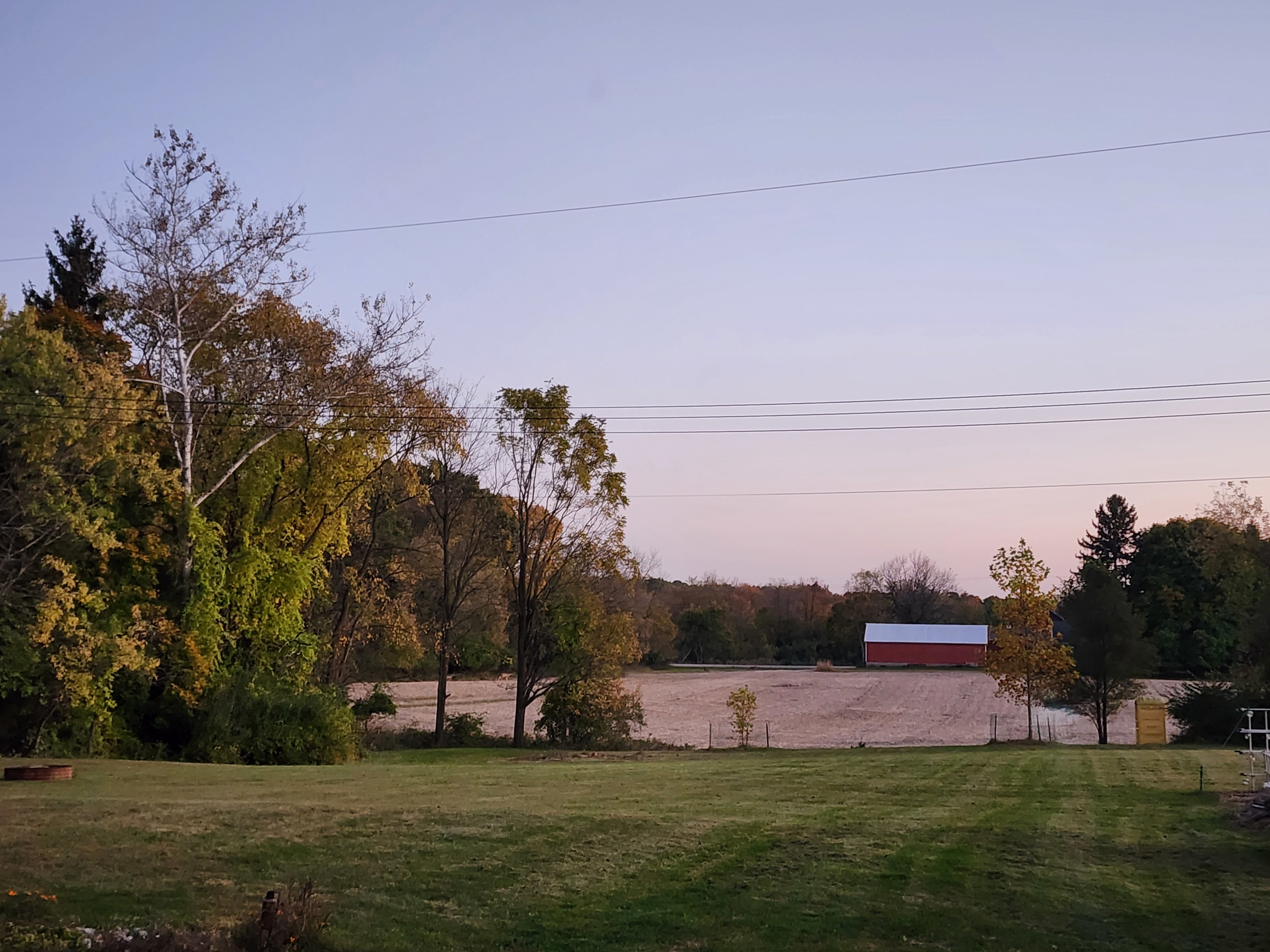 The ground is gently sloping but there are many flat areas for tenting.  Fireflies and singing frogs.