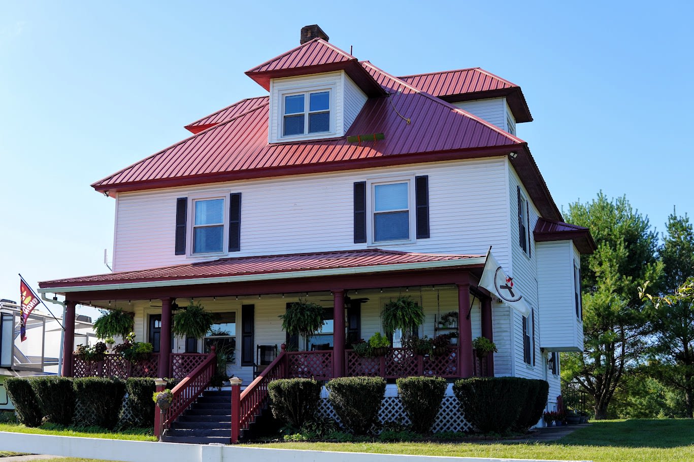 Our beautifully renovated farmhouse has three different bedrooms available for rent.
