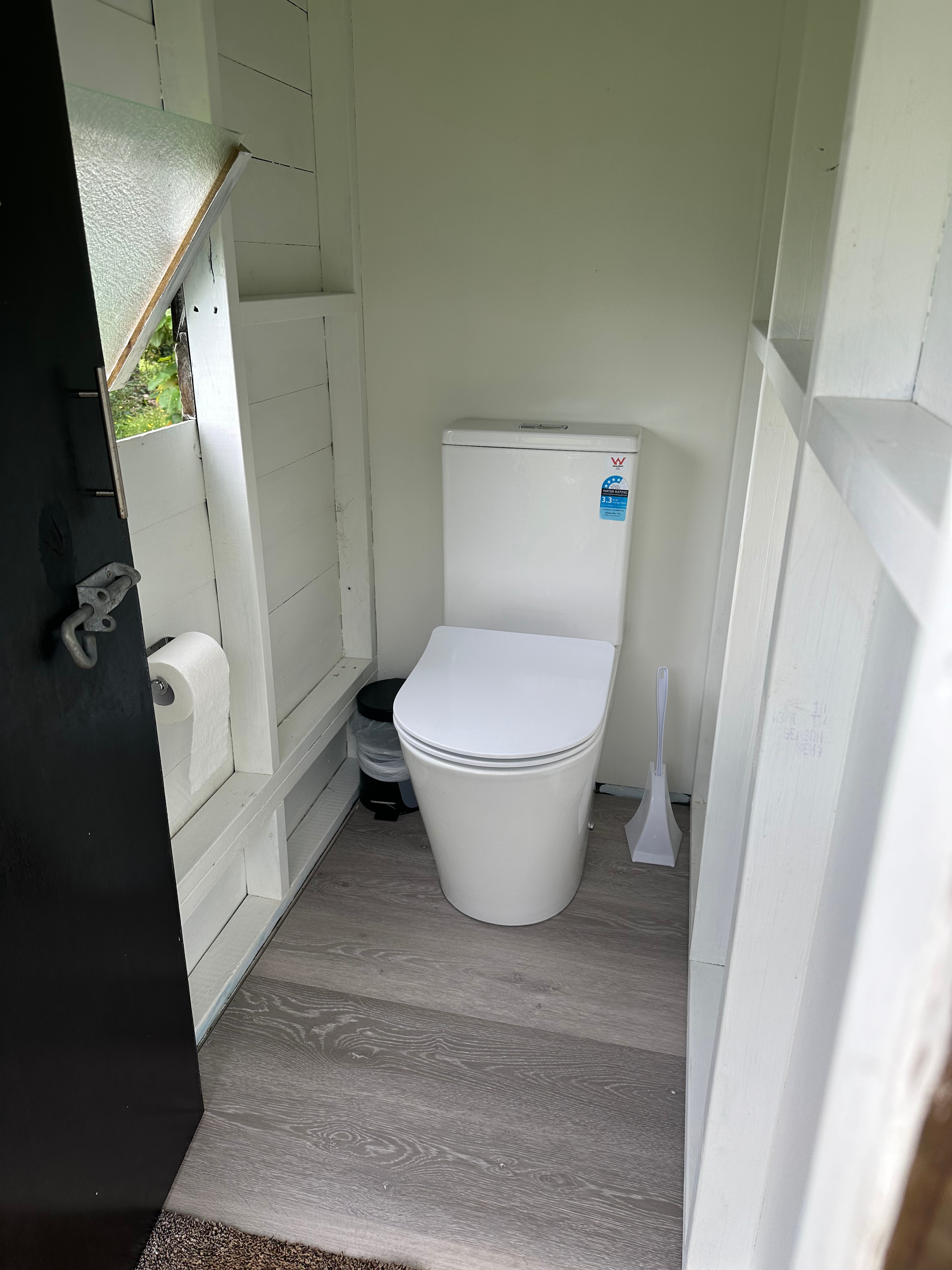 Flushable toilet which is clean and gives that luxury feel.