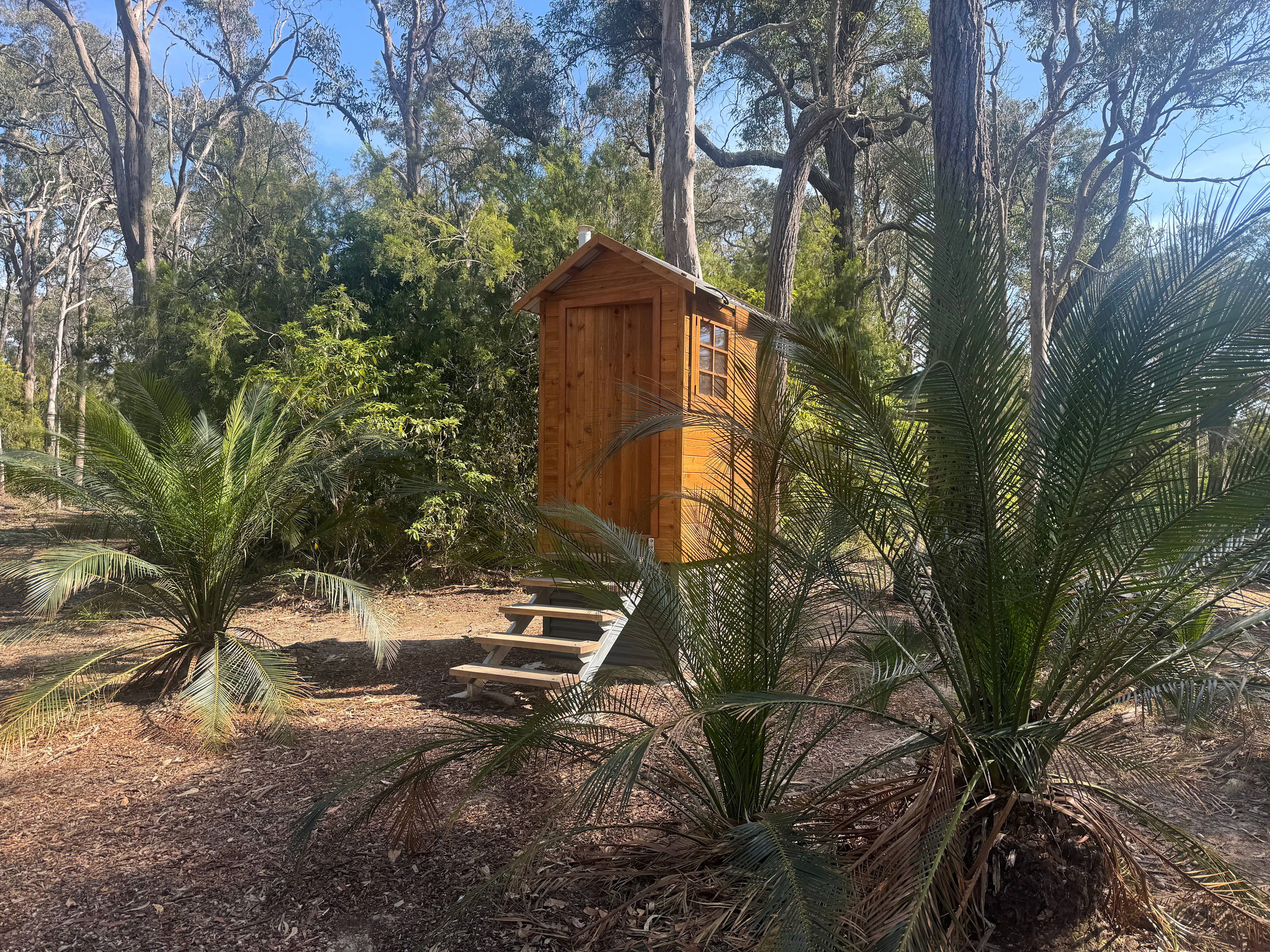 The compost toilet.