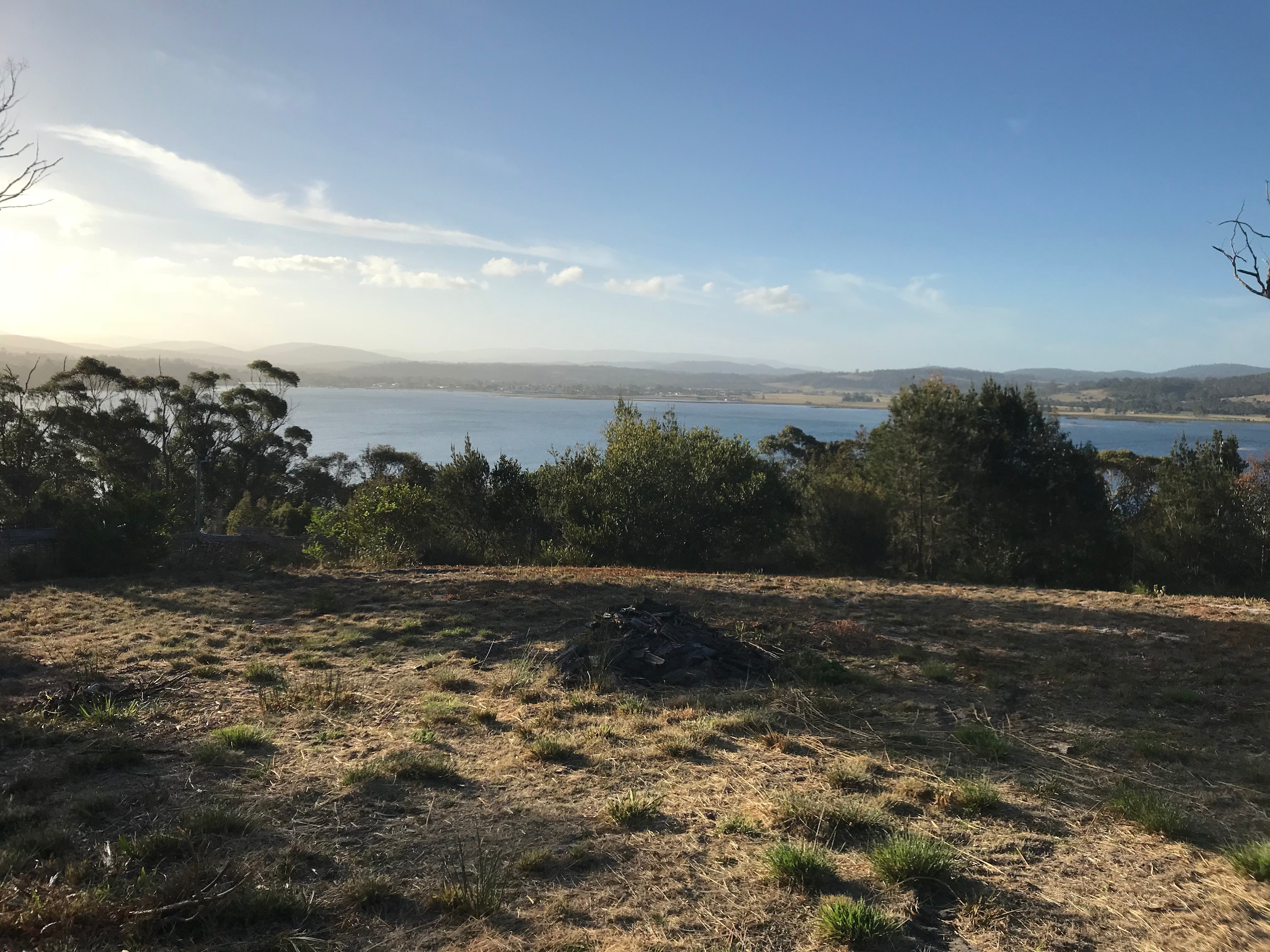 View from top of block