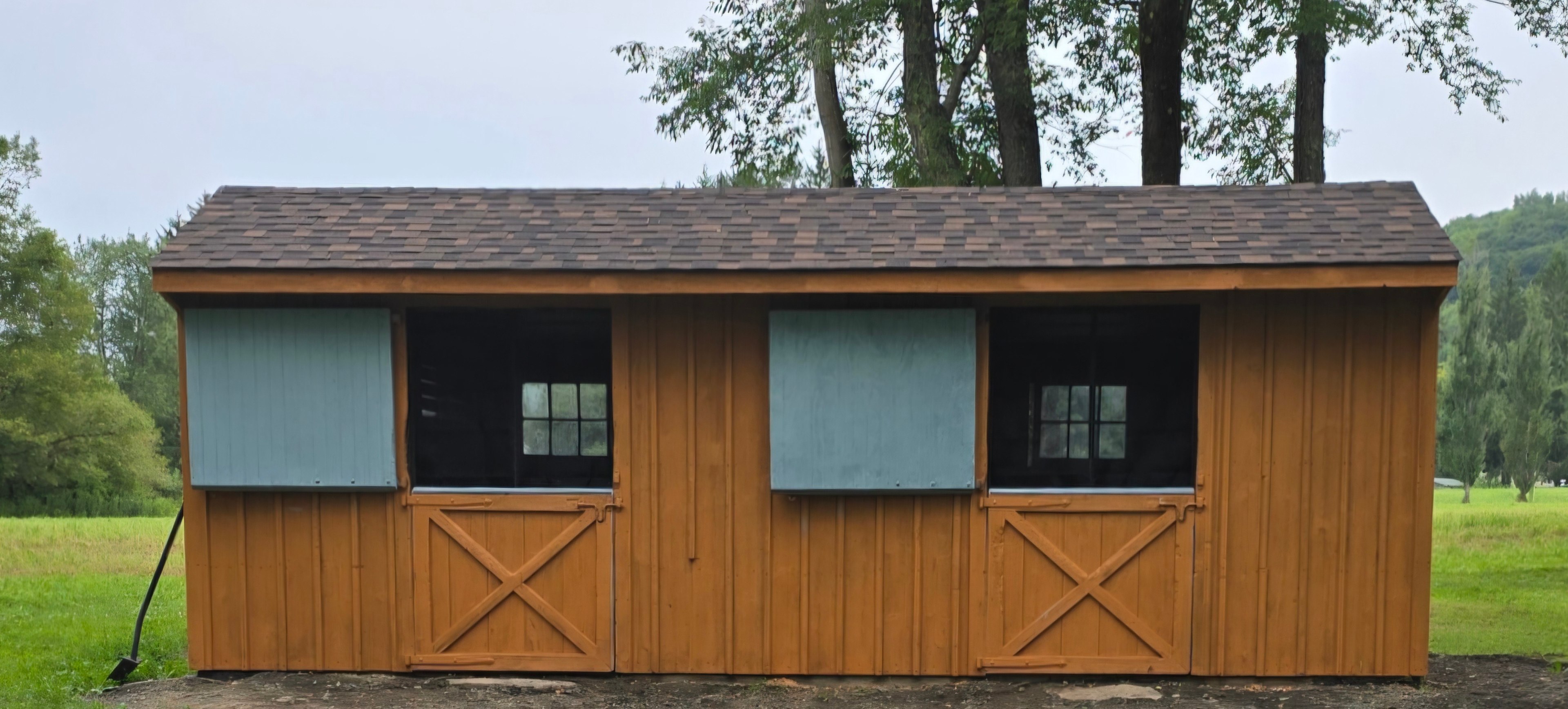 A cozy 200 sq. foot cabin with bunk beds, table seating for 4, and plenty of cabinet storage.