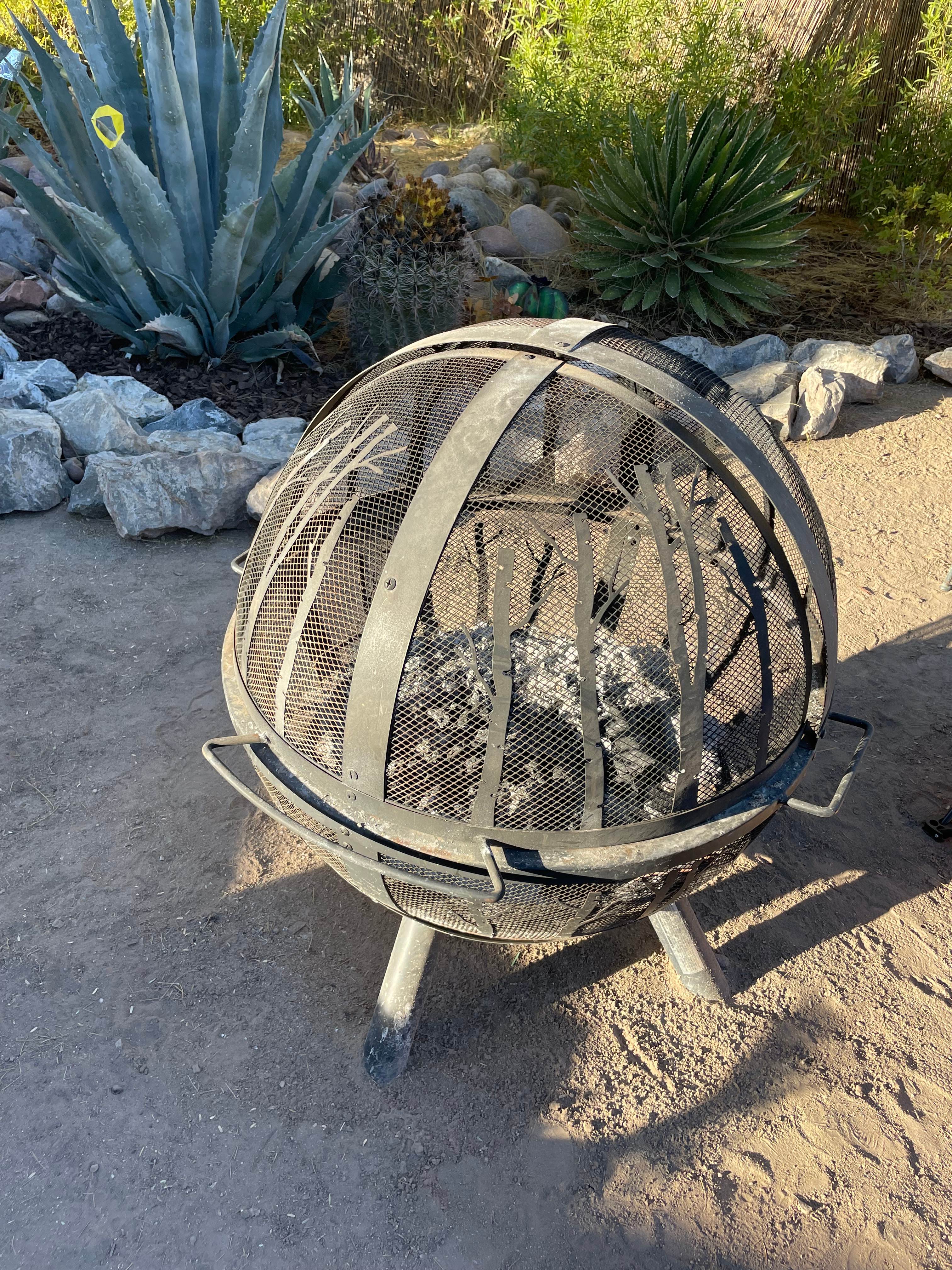 The firepit will be ready for you with one starter log.  There is a bundle of dry wood also available with kindling.  