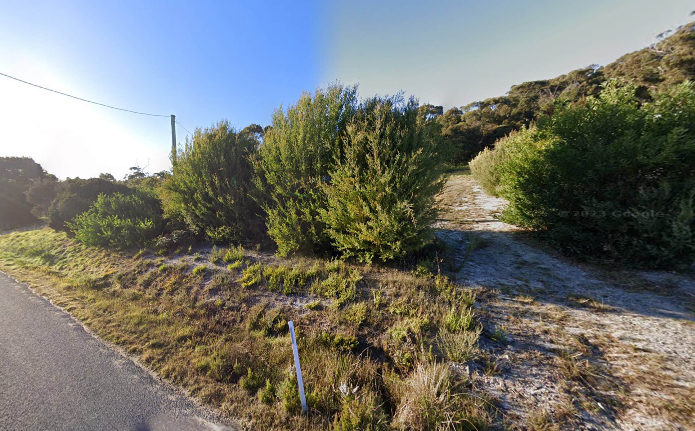 Site Entrance from Main Road, Binalong Bay