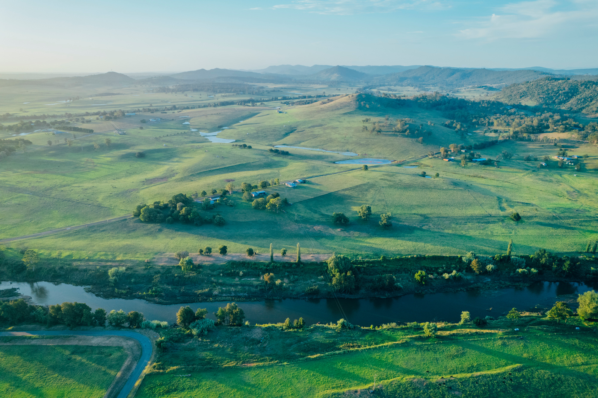drone views of the surrounds