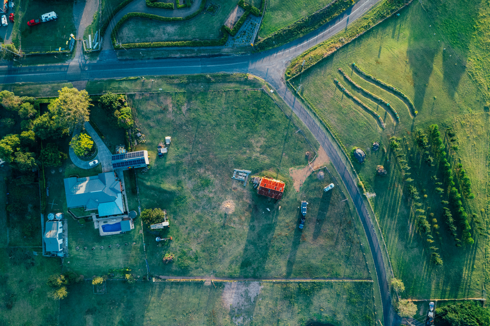 drone views of the surrounds