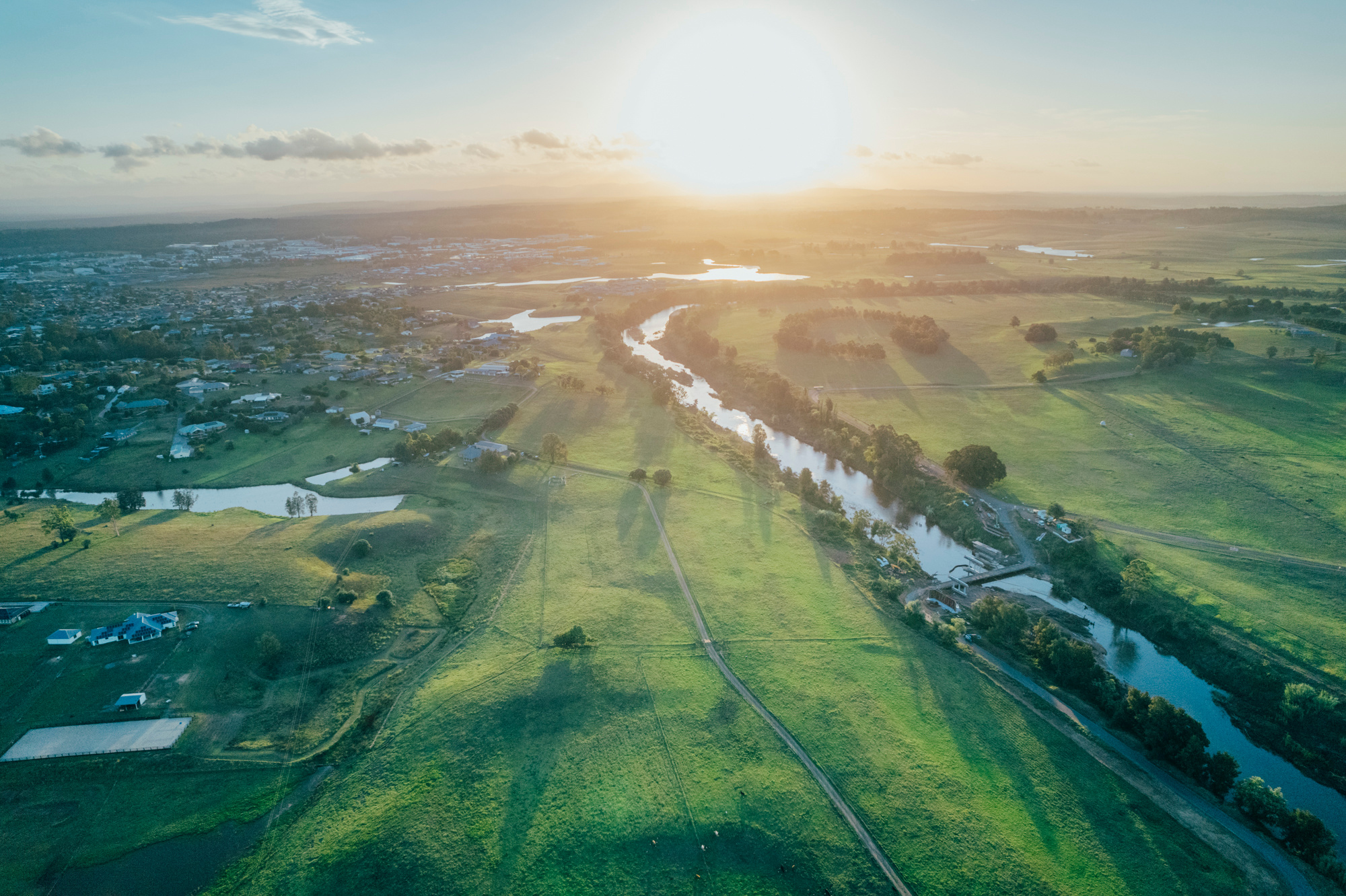 drone views of the surrounds
