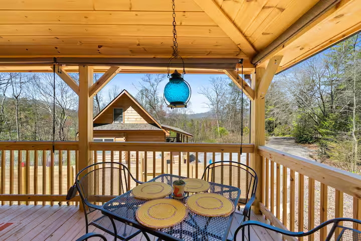 You can also rent out the larger sister cabin next door....the Rainbow Mountain Cabin so family and friends can share in your Hip Camp Adventure! 