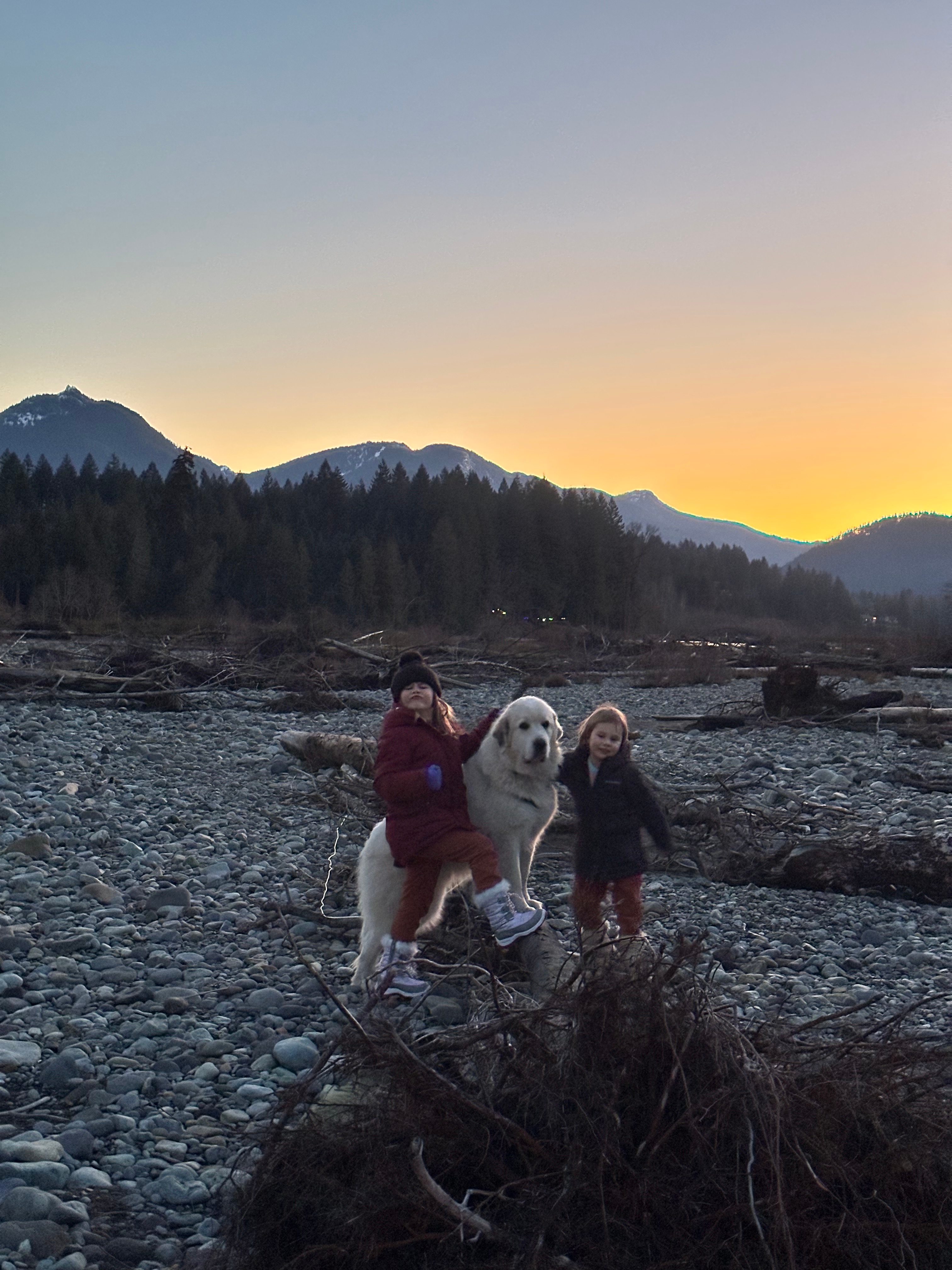 On the River by Mt Rainier- 2 in 1!