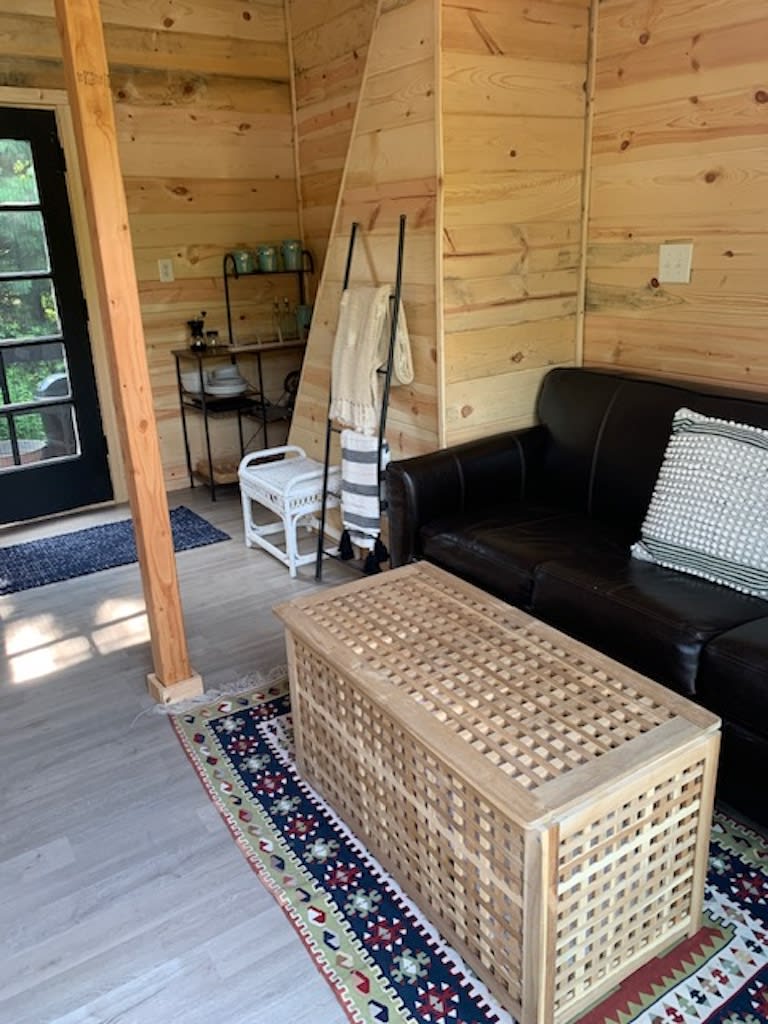 Glamping in a Tiny Cabin on a Farm