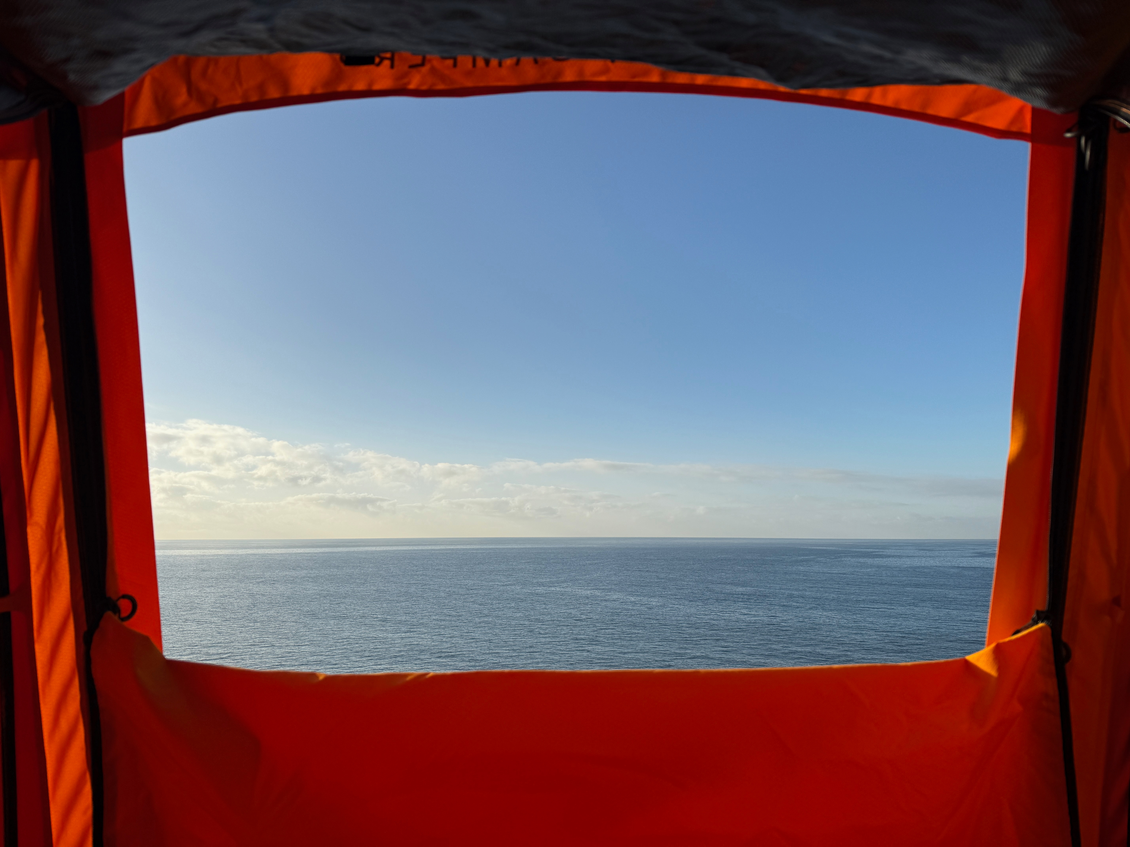 The view out my tent window